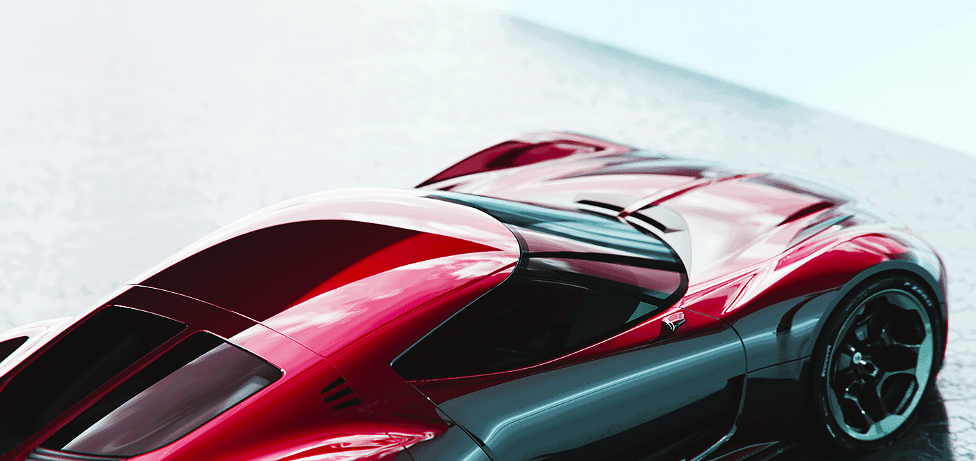 zero，gt，Sports car，cgi，conceptual design，