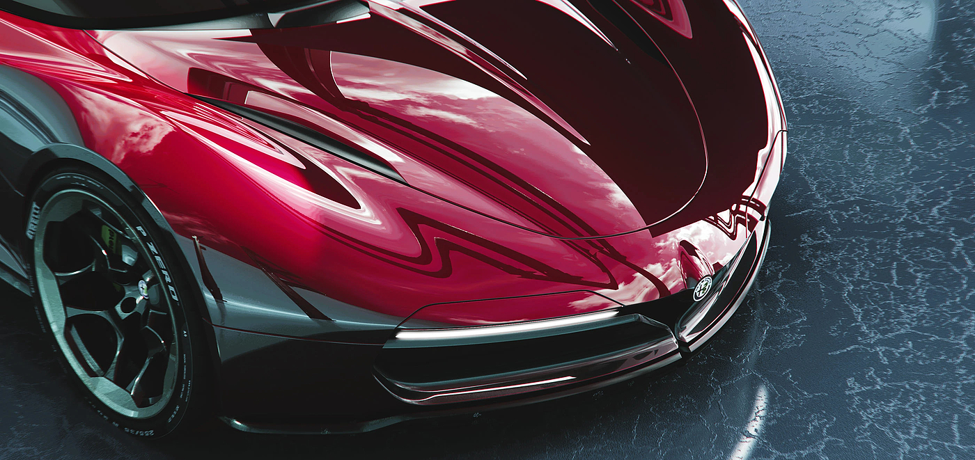 zero，gt，Sports car，cgi，conceptual design，