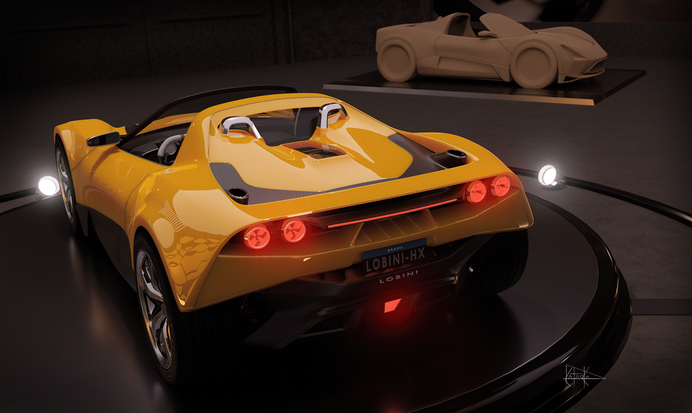 Lobini HX，vehicle，automobile，3d，industrial design，
