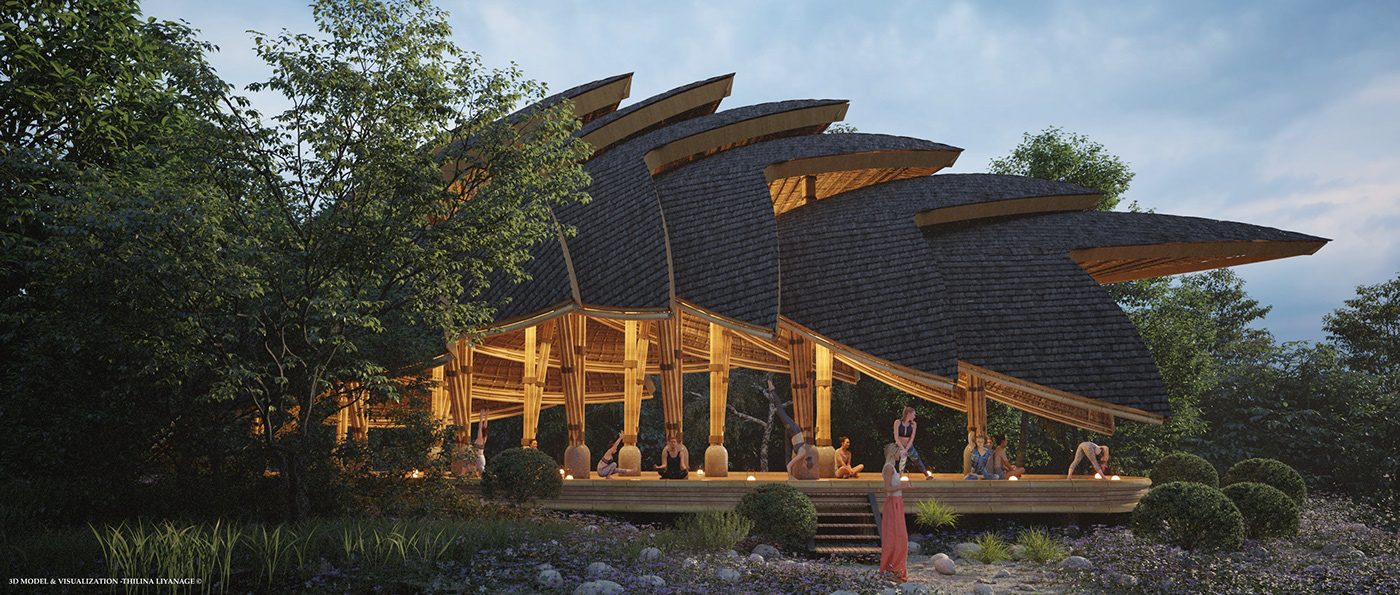 bamboo structure，Pangolin，similar shape，space，