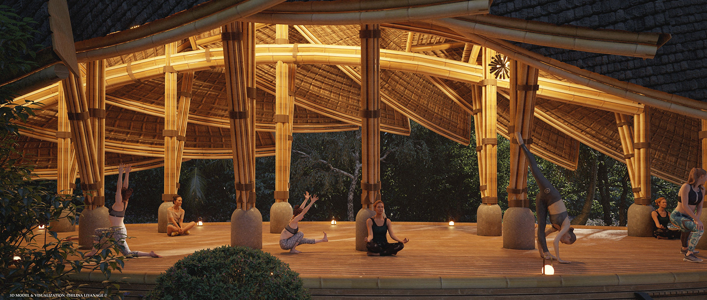 bamboo structure，Pangolin，similar shape，space，