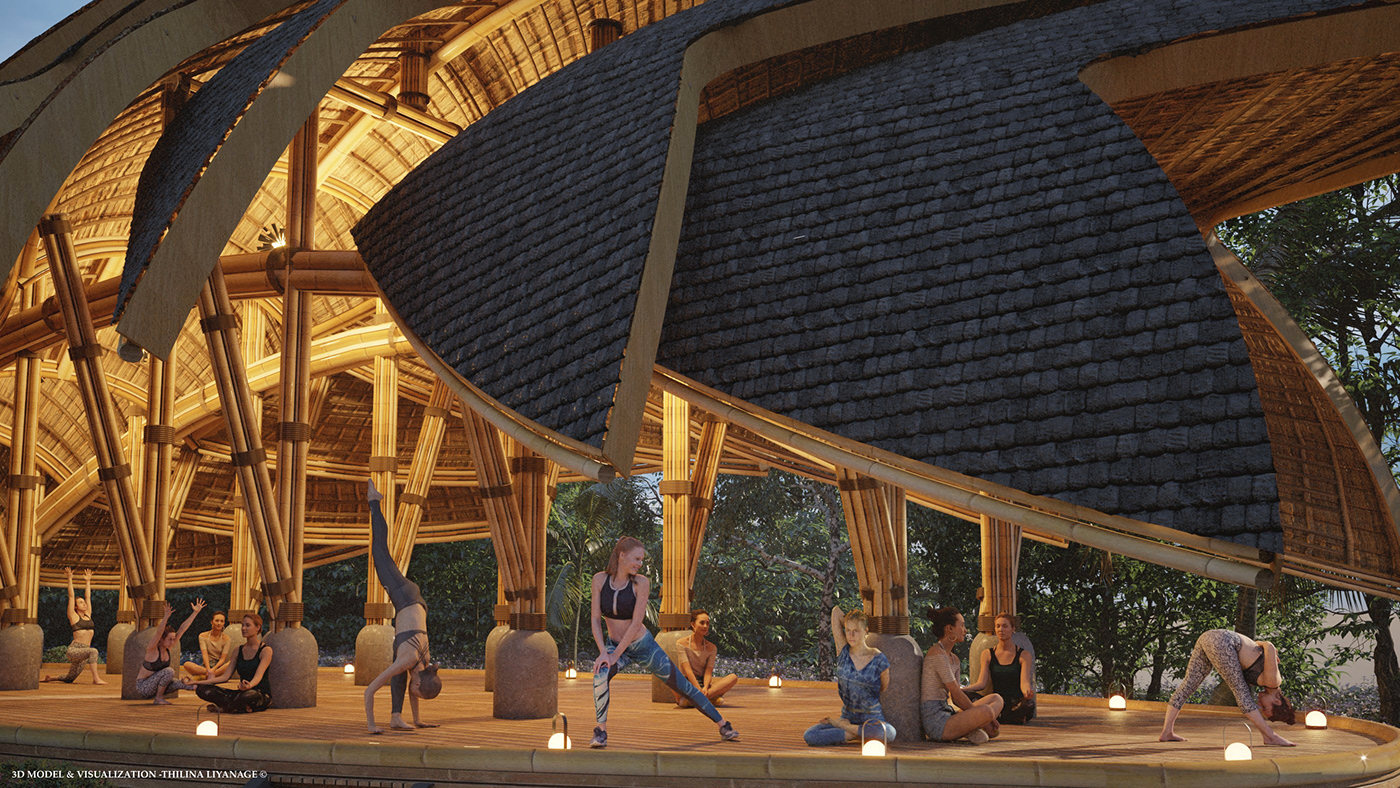 bamboo structure，Pangolin，similar shape，space，