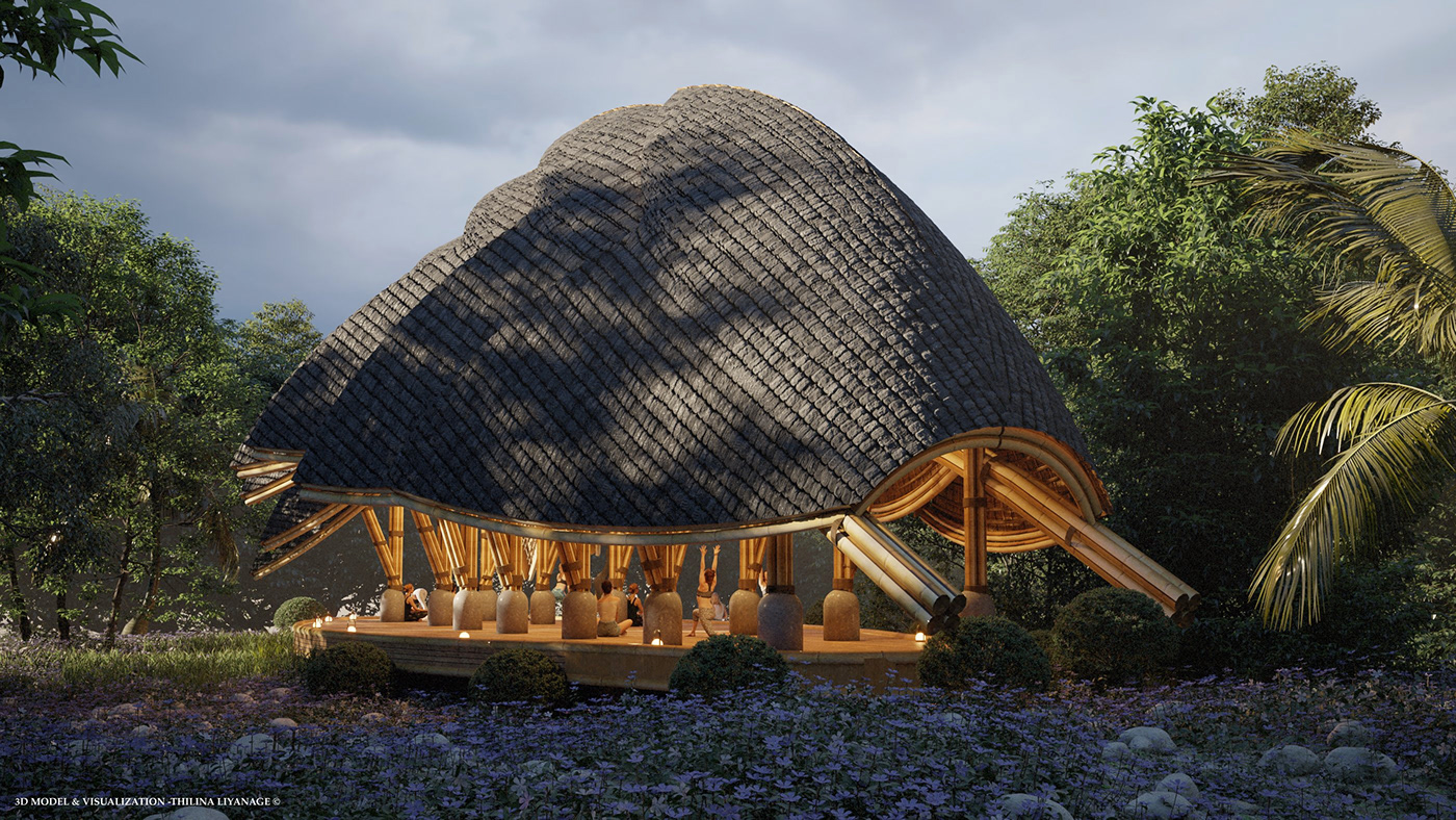 bamboo structure，Pangolin，similar shape，space，