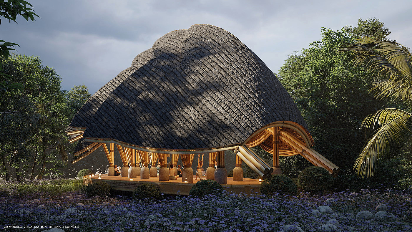 bamboo structure，Pangolin，similar shape，space，