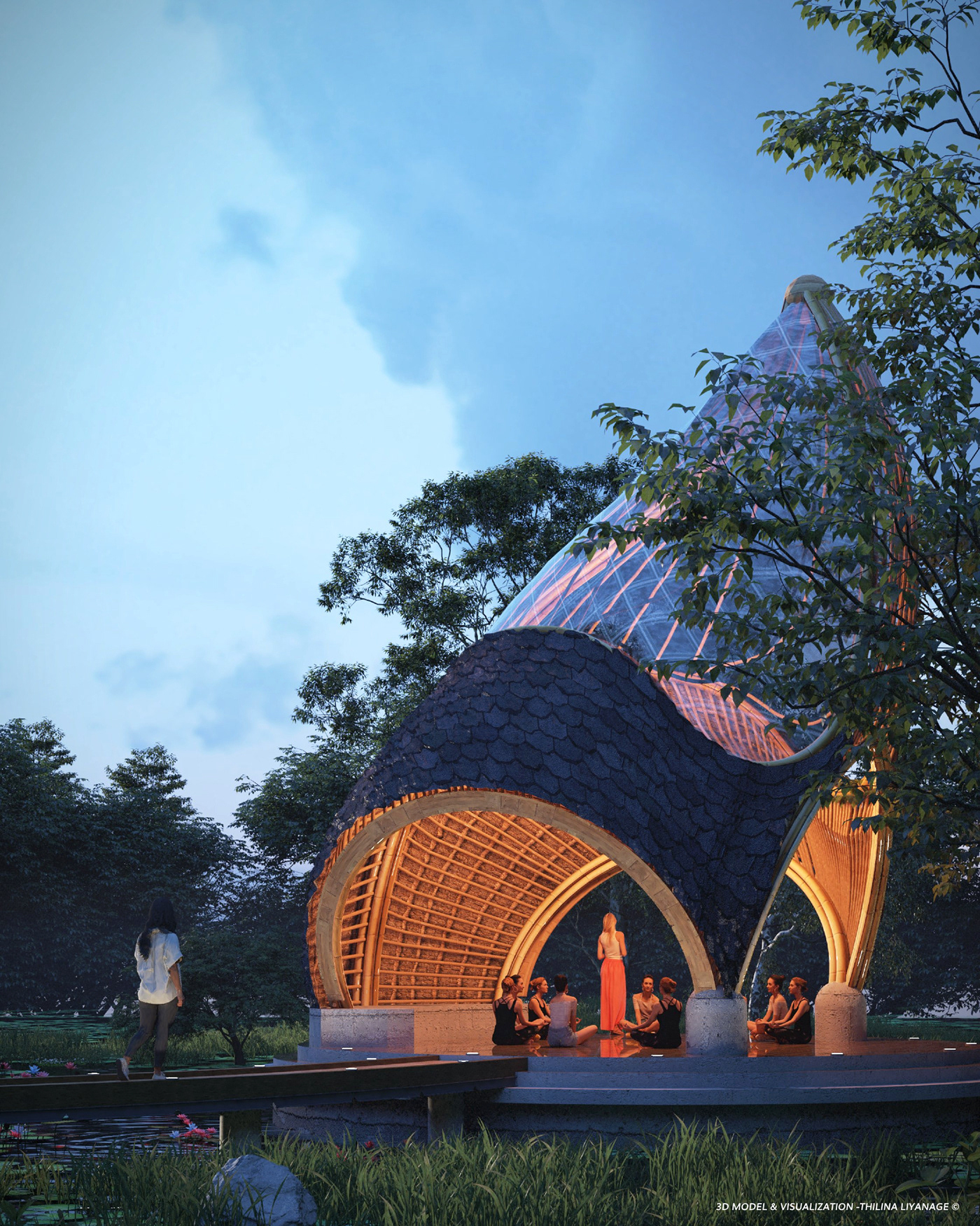 Dragon Fish，Yoga Studio，Architectural design，