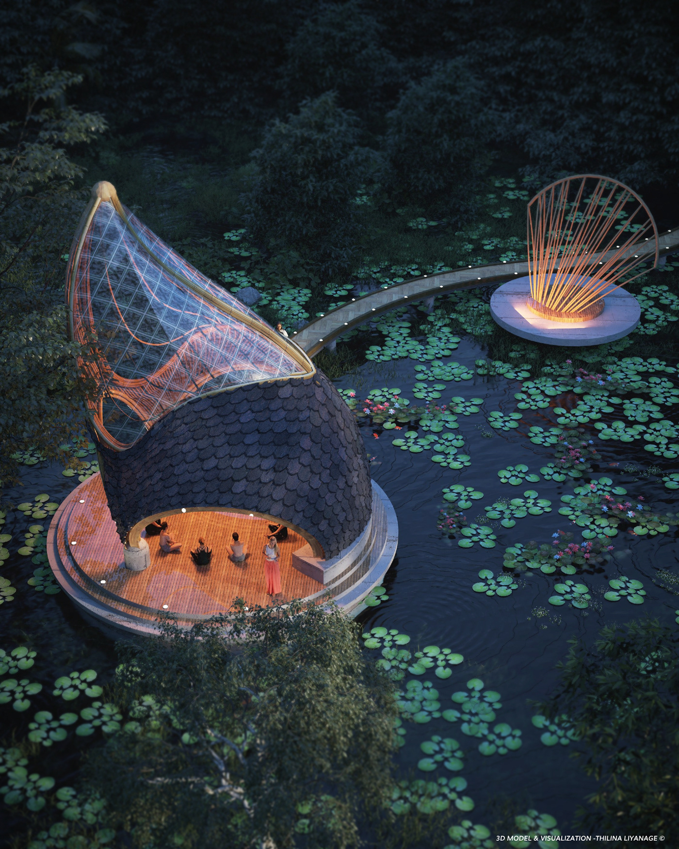 Dragon Fish，Yoga Studio，Architectural design，