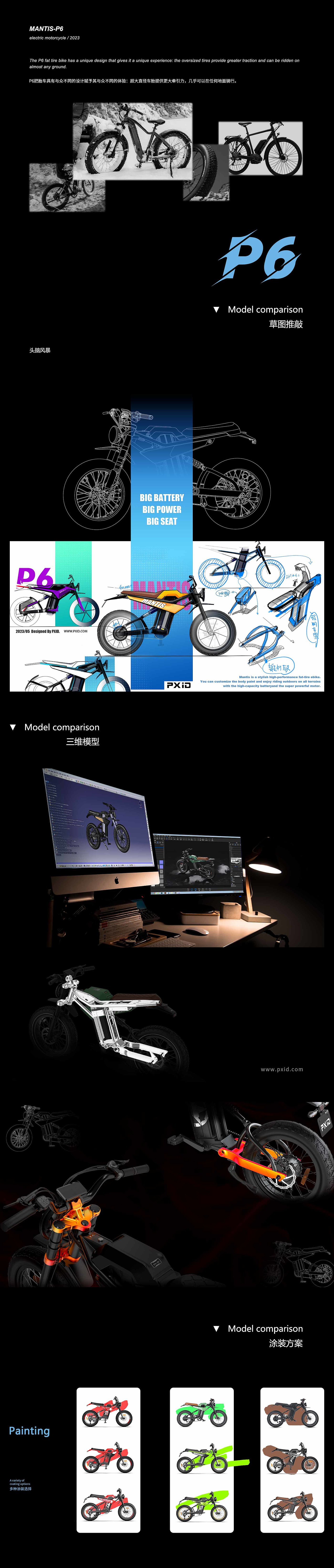 电动自行车设计·交通工具·出行设计，