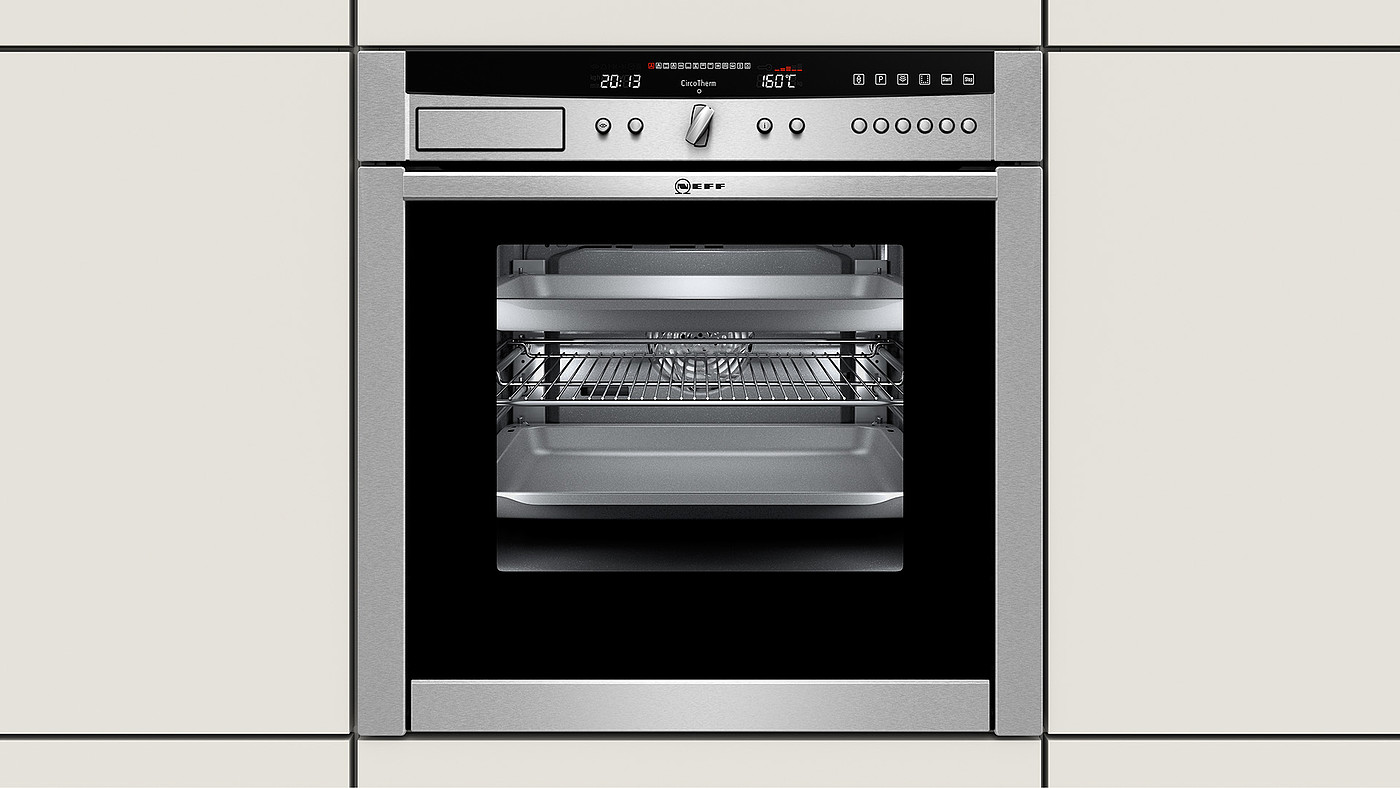 BSH Neff CGI oven，product design，