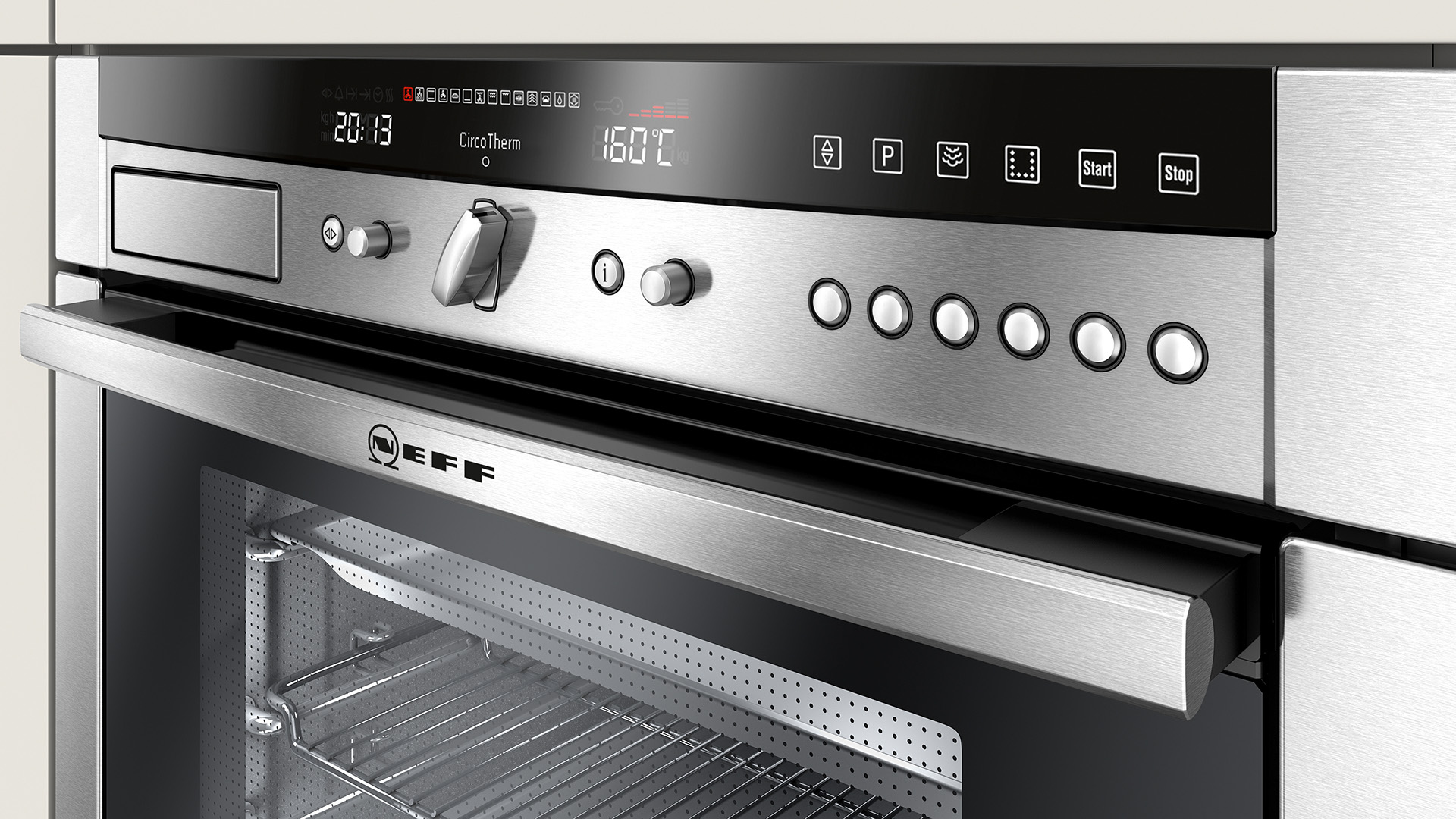 BSH Neff CGI oven，product design，
