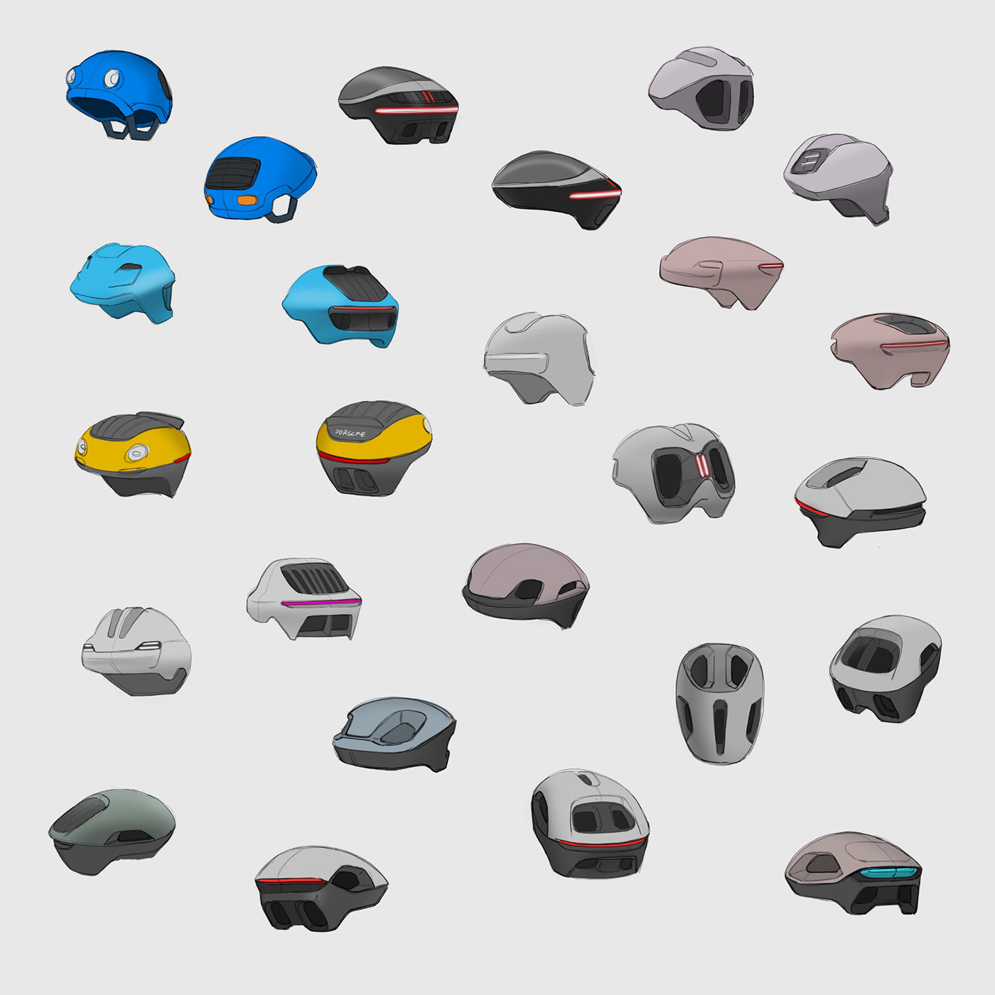 Bicycle helmet，Outdoor equipment，Riding equipment，Porsche，