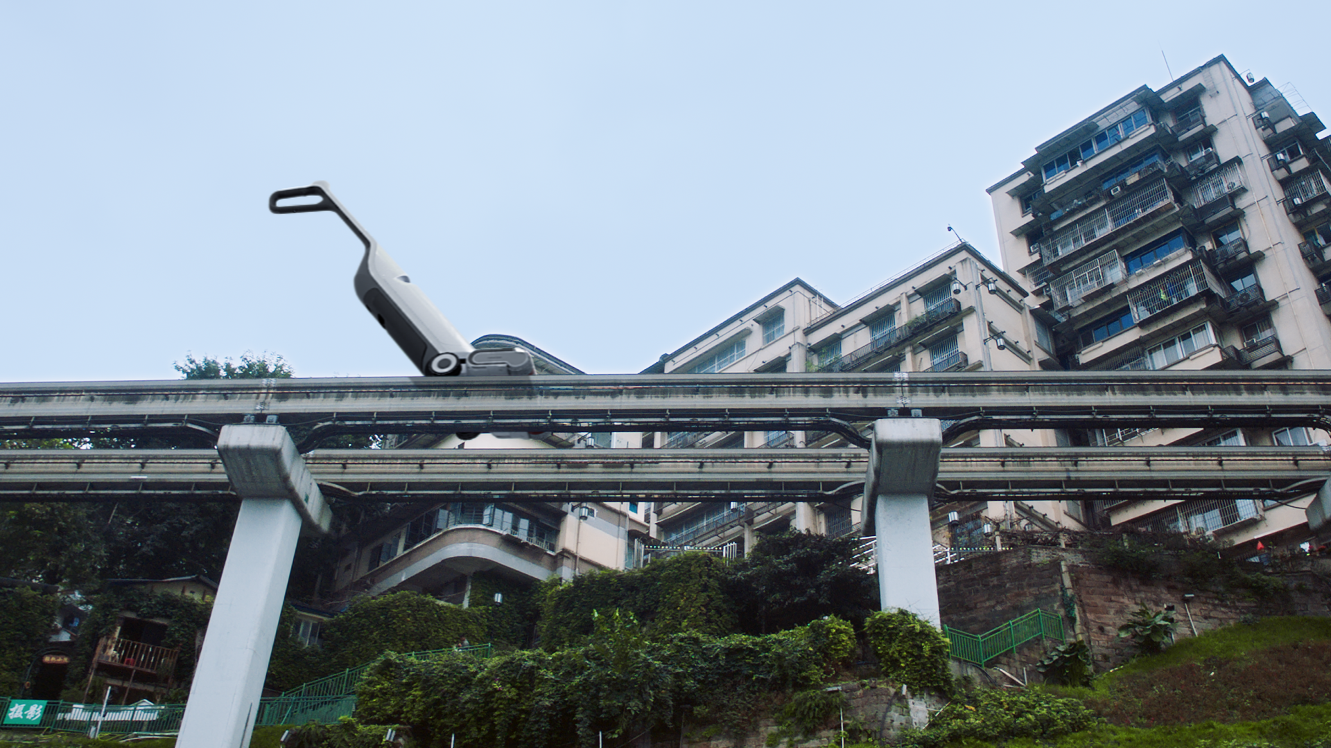 cgi，Stone Technology，Washing machine，three-dimensional，animation，real scene synthesis，Chongqing Liziba，Xi'an Drum Tower，