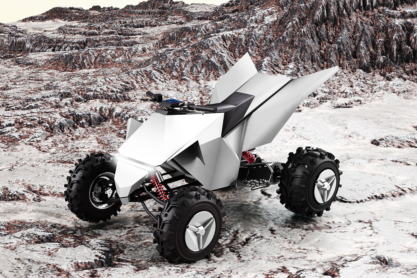 ATV，Tesla，Men's Toys，Toys，product design，Product rendering，scene，passion，