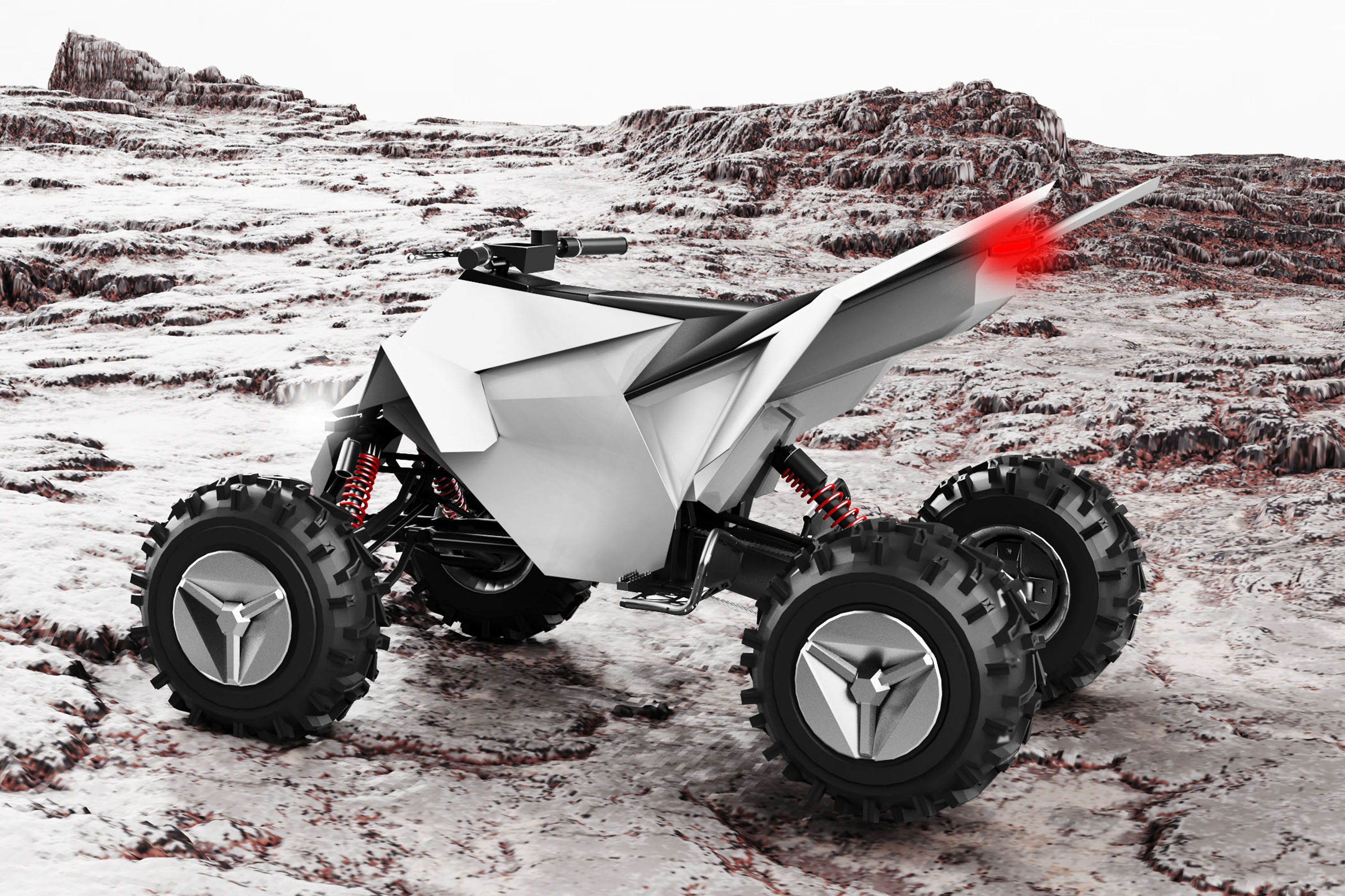 ATV，Tesla，Men's Toys，Toys，product design，Product rendering，scene，passion，