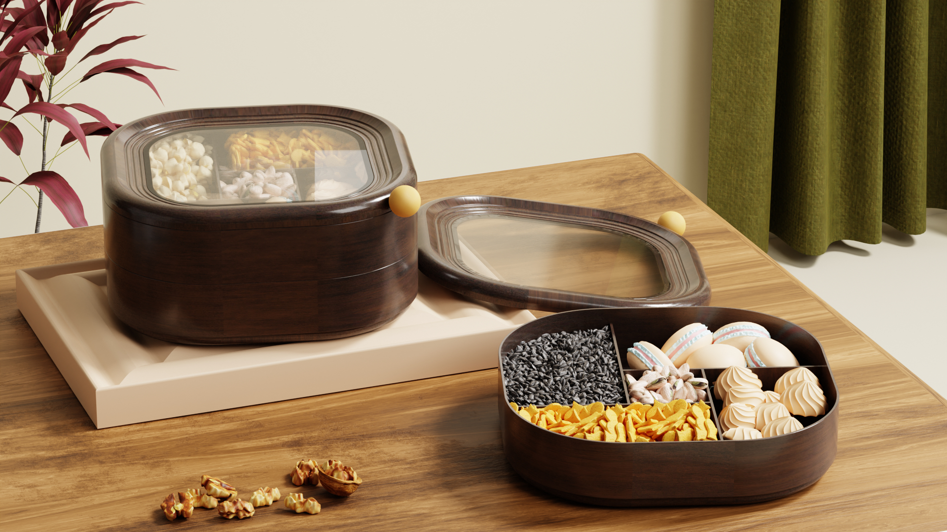 Candy box，Candy tray，Dried fruit tray，Dried fruit box，