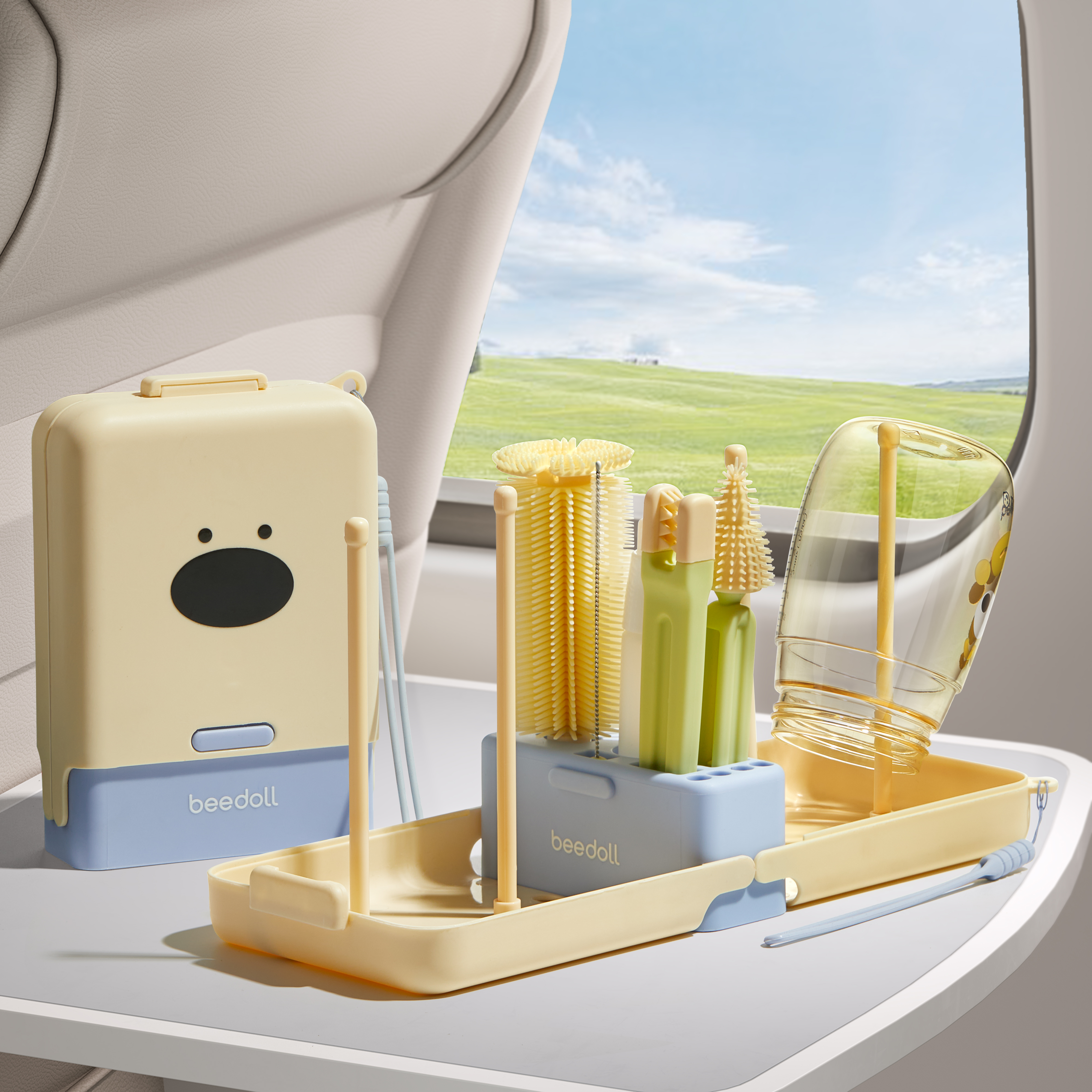 milk bottle brush，Portable，feeding bottle，brush，clean，