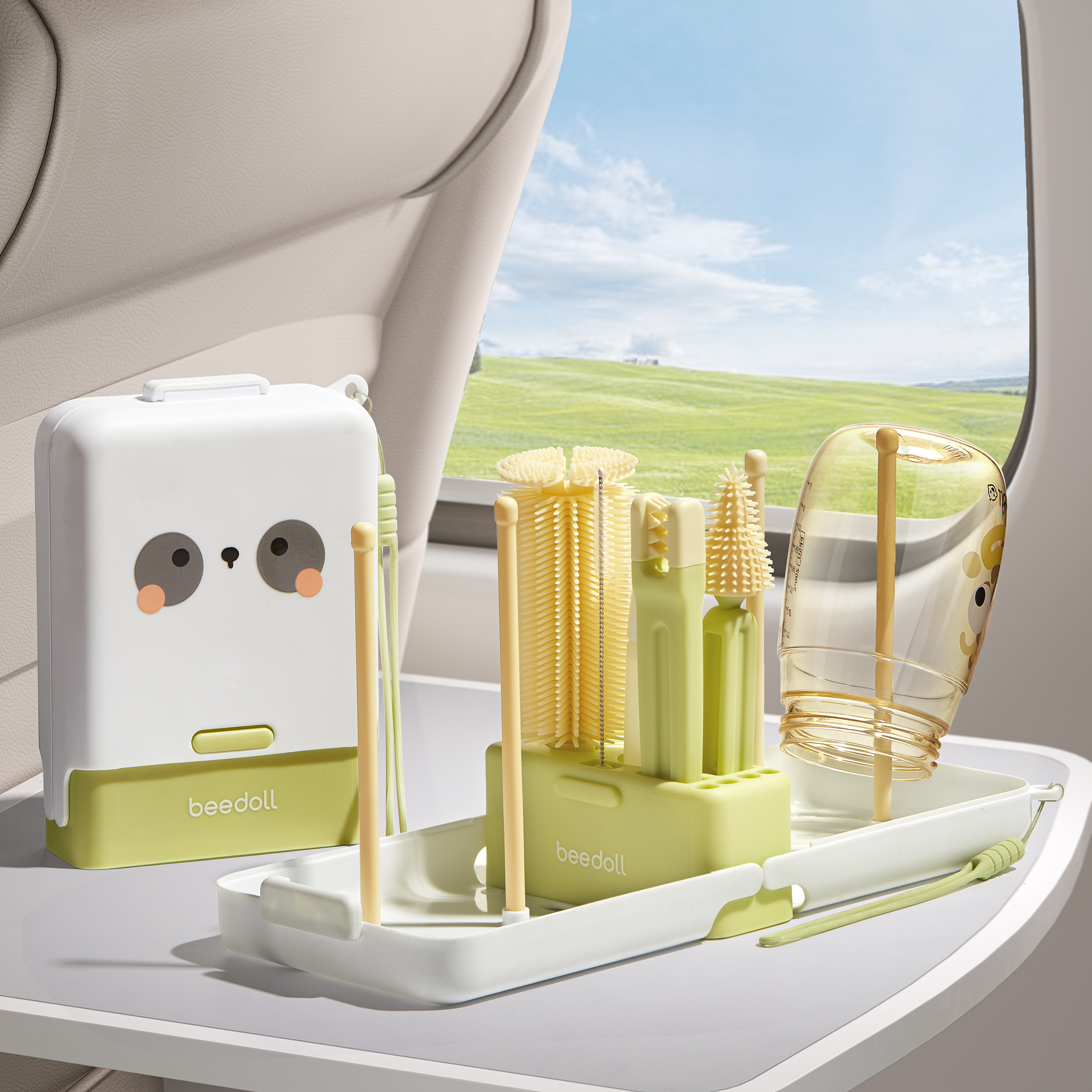 milk bottle brush，Portable，feeding bottle，brush，clean，