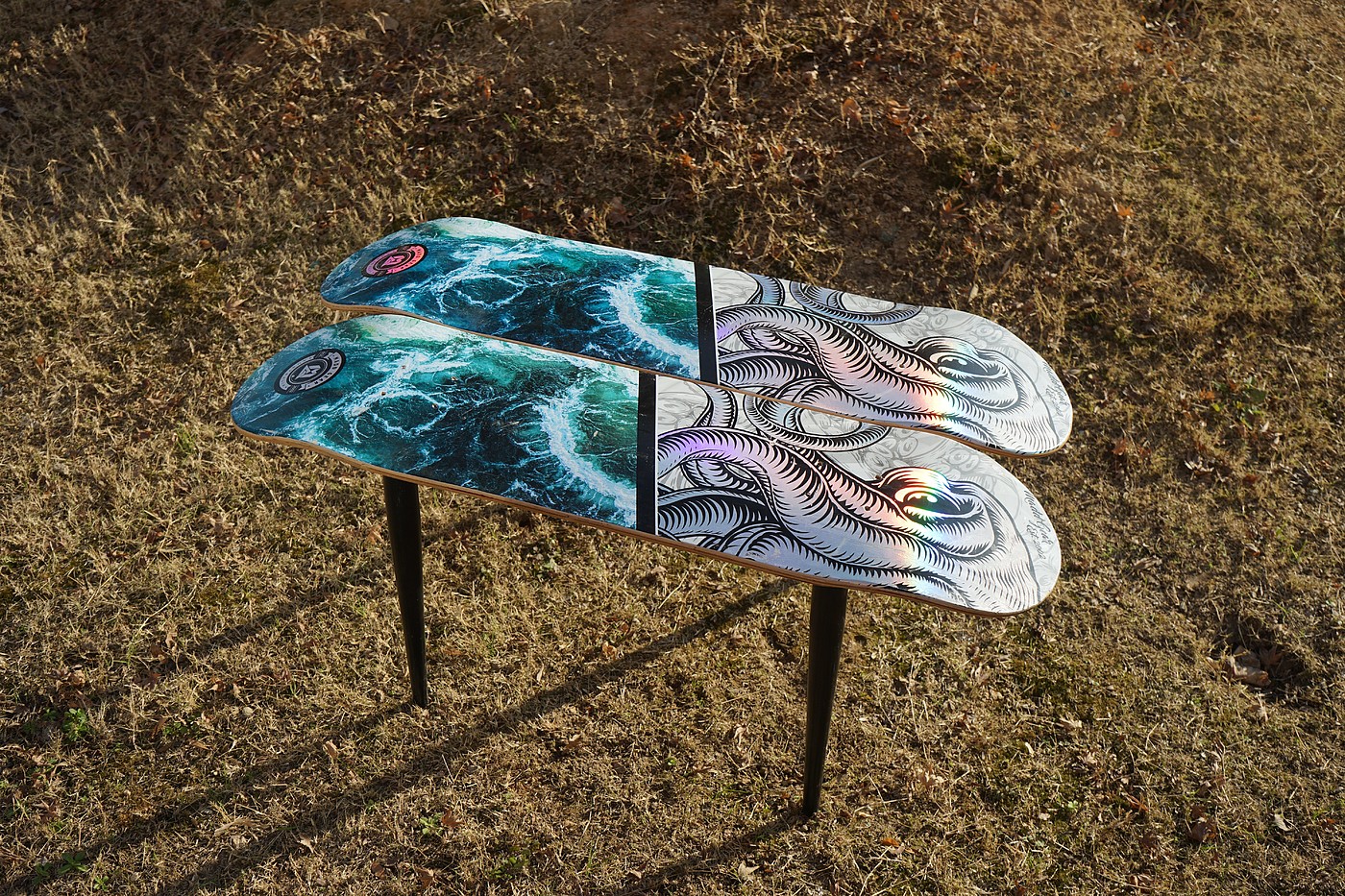 Skate，furniture，chair，Waste utilization，Reconstruction of old objects，