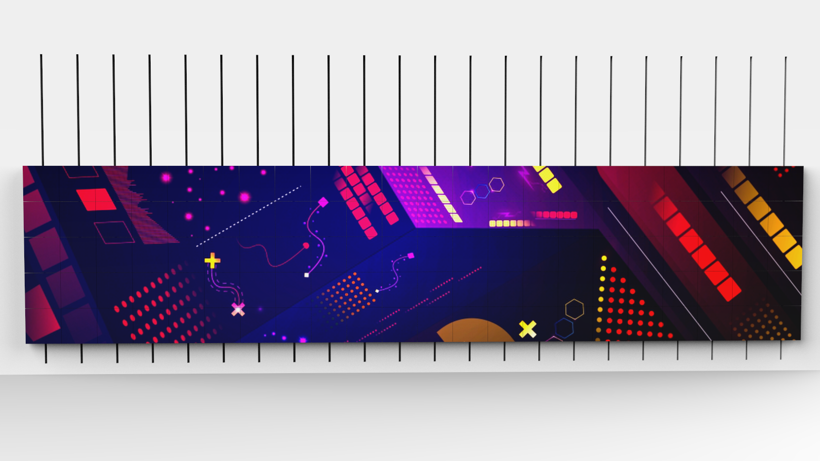 mechanical matrix，Matrix screen，LED Matrix，LED mechanical matrix screen，Wave screen，