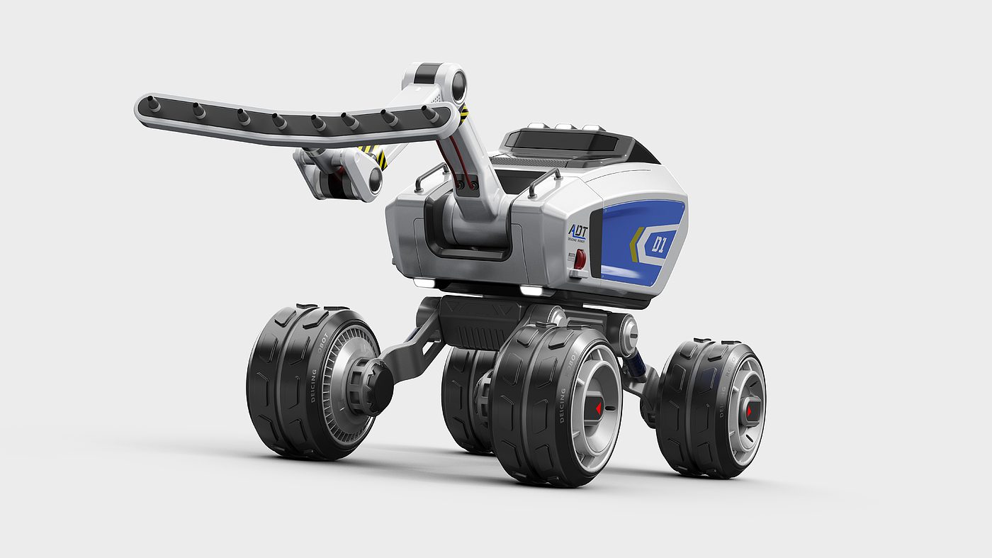 机器人，智能装备，机械臂，多功能，除冰除雪，高铁，炫酷，科技感，