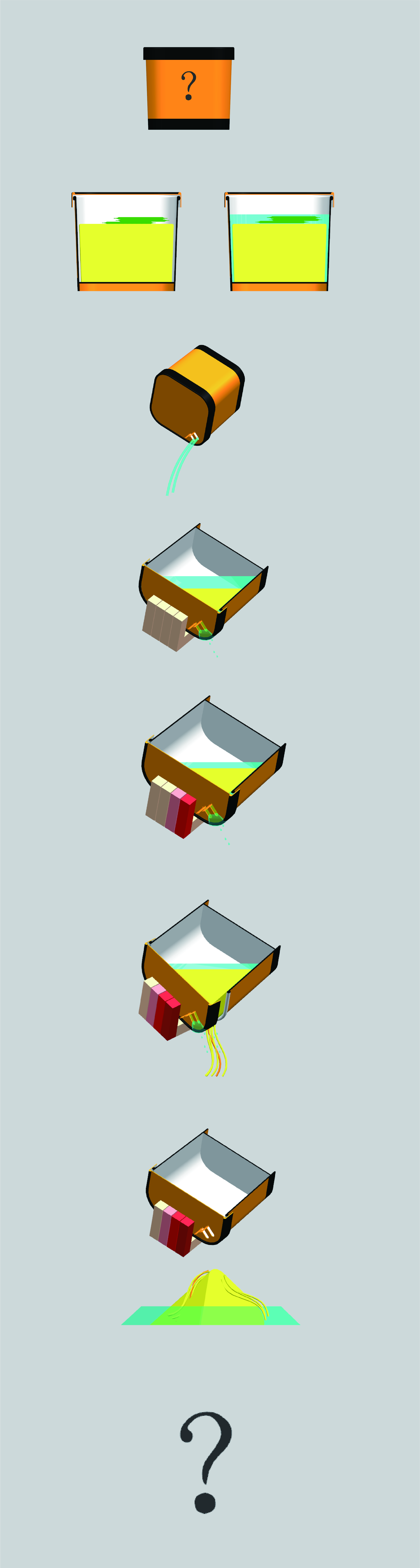 Mix Noodles，pour water，