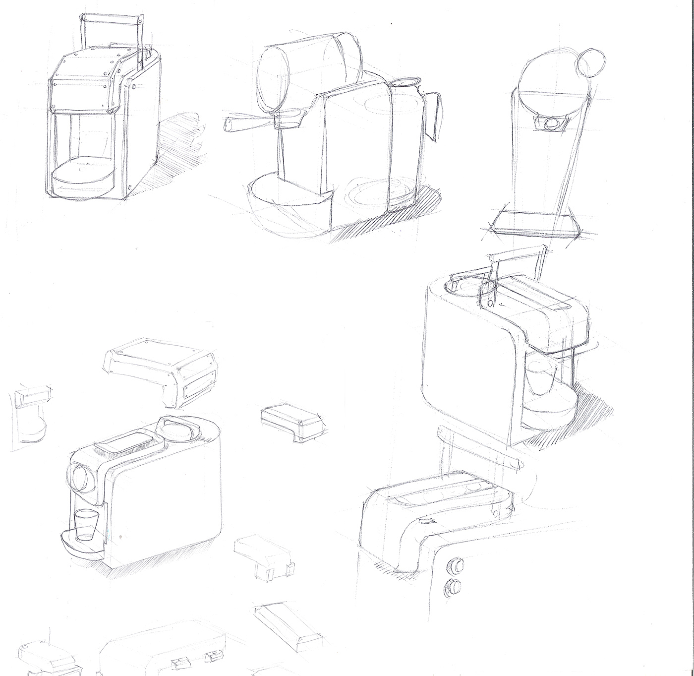 solidworks，建模，咖啡机，