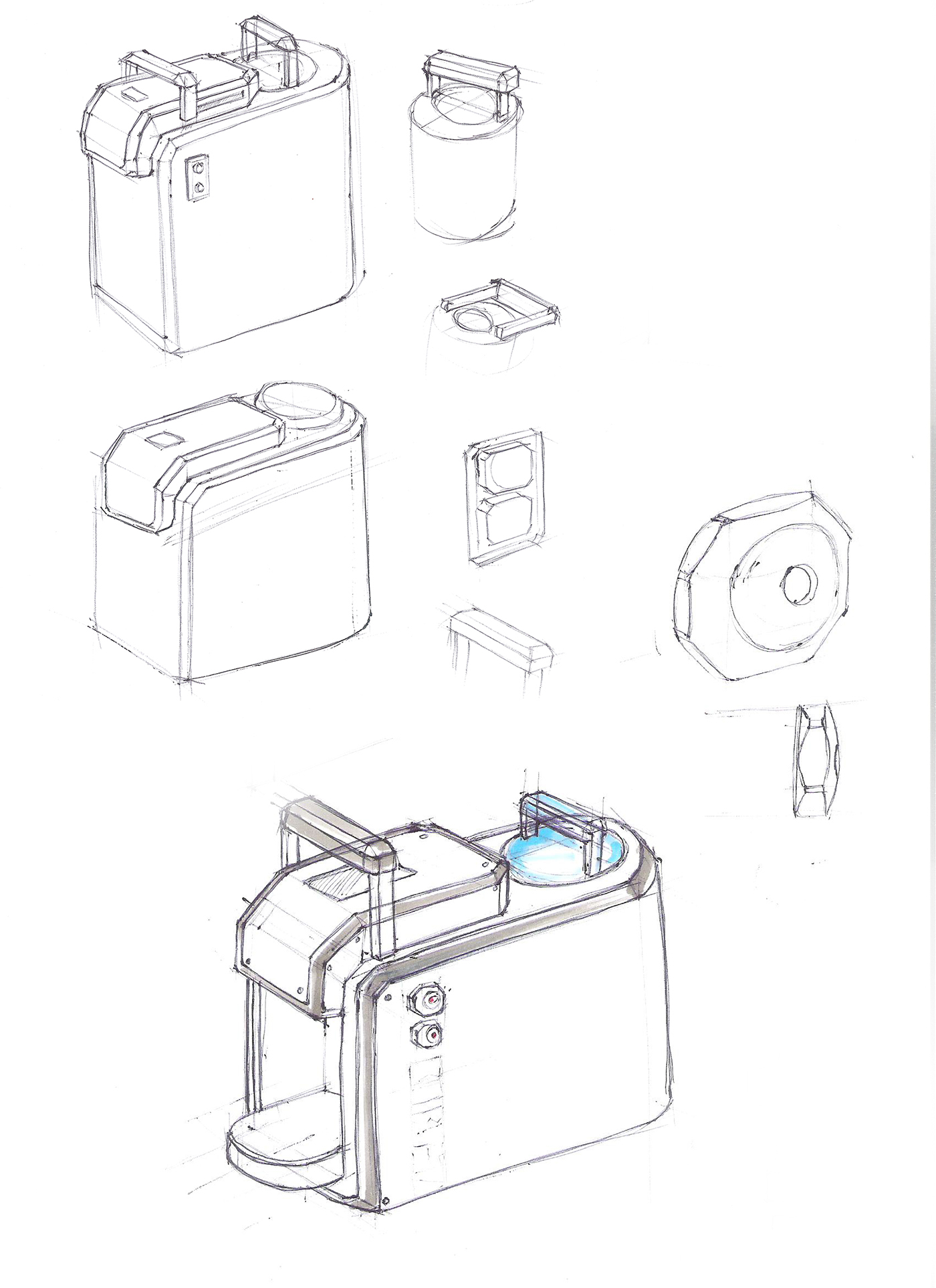 solidworks，modeling，Coffee machine，