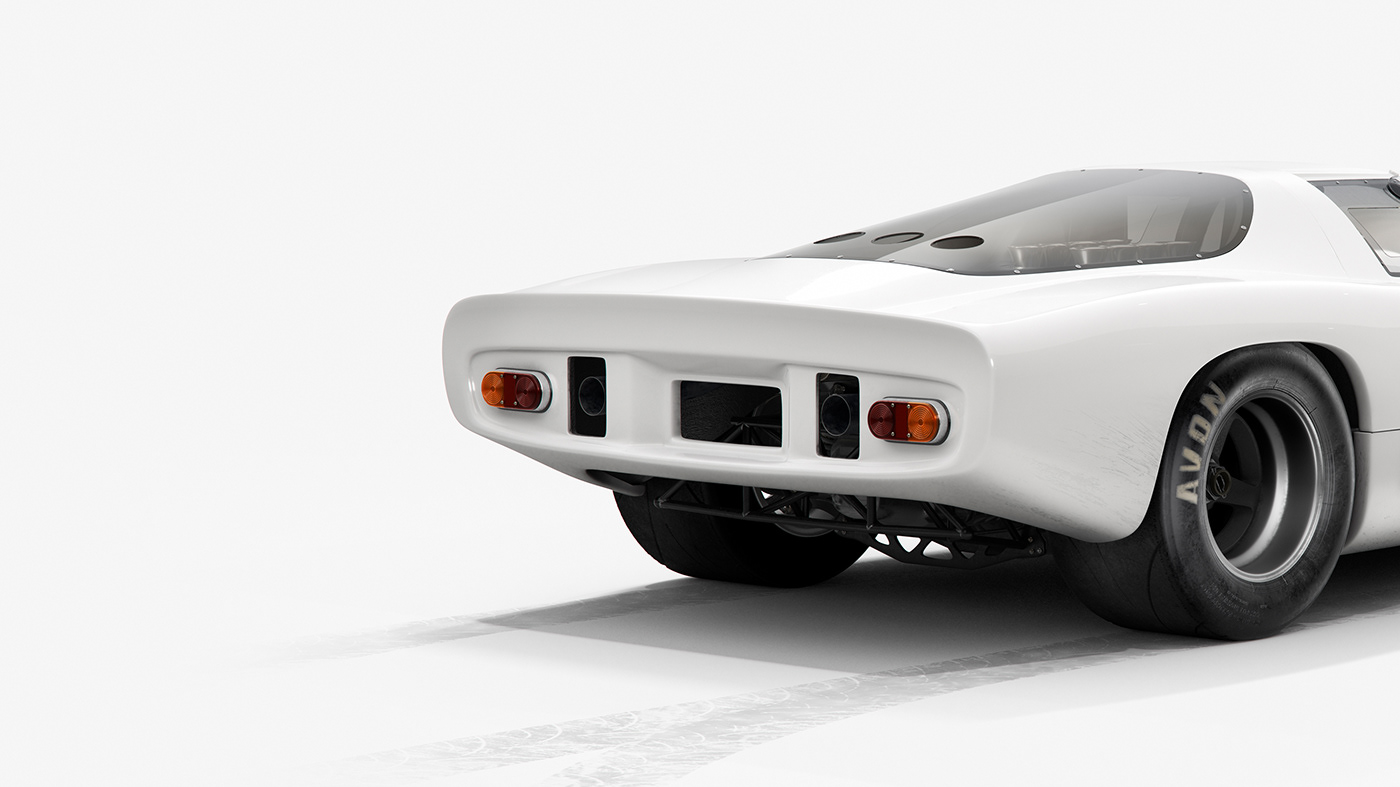 Sports car，cgi，pure white，
