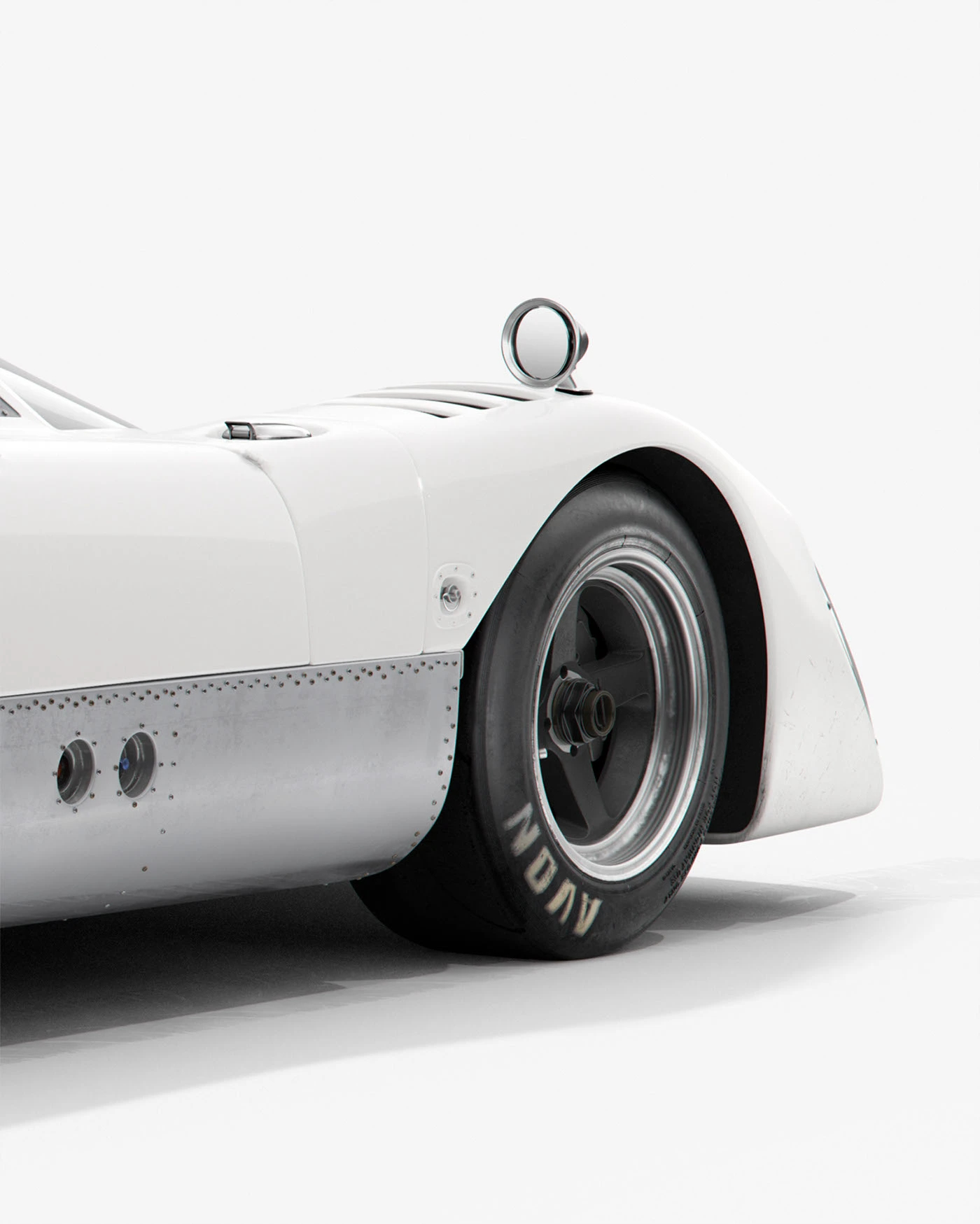 Sports car，cgi，pure white，
