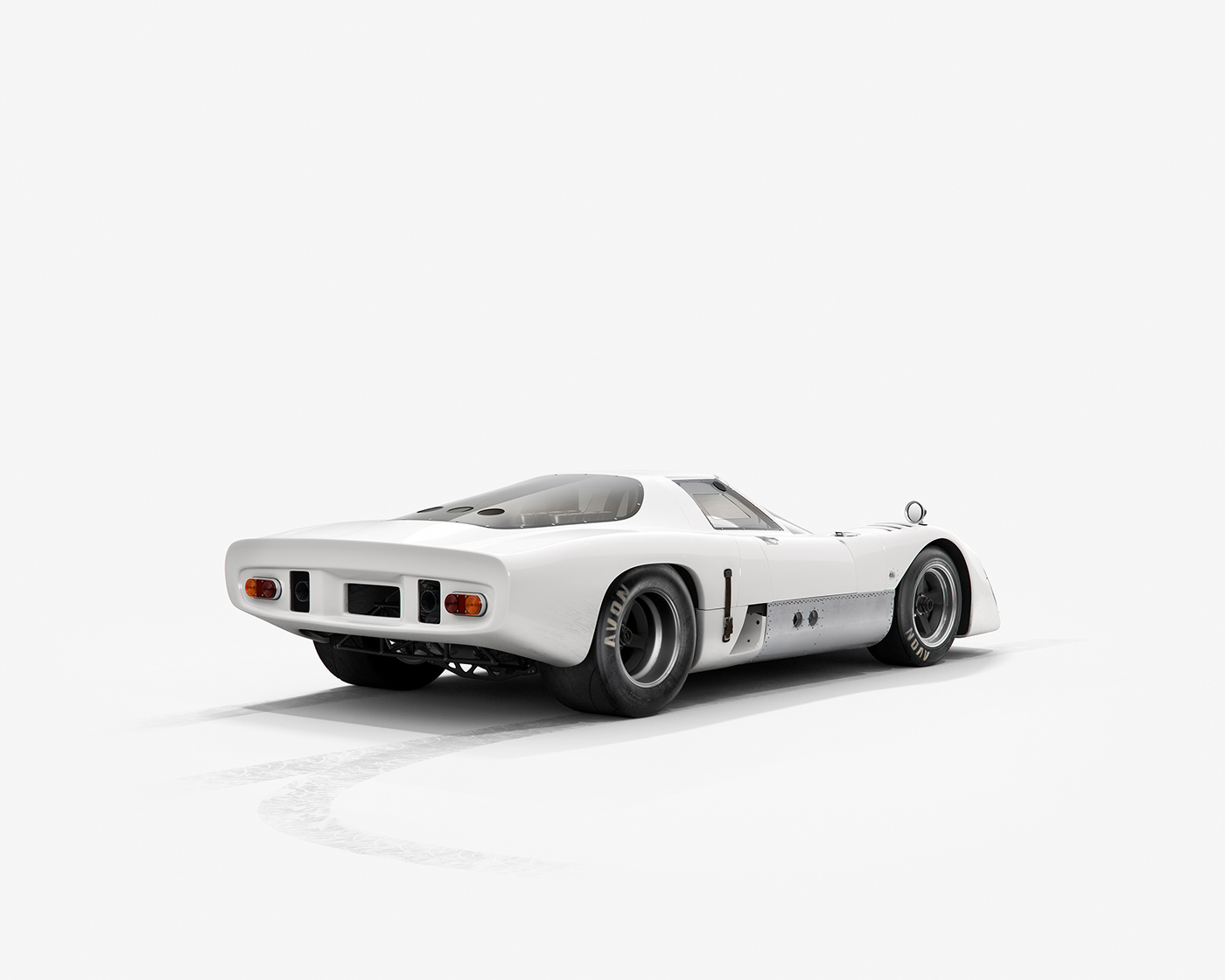 Sports car，cgi，pure white，