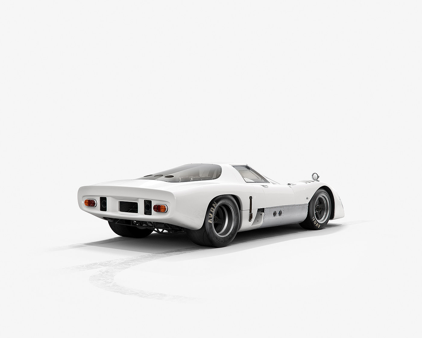 Sports car，cgi，pure white，