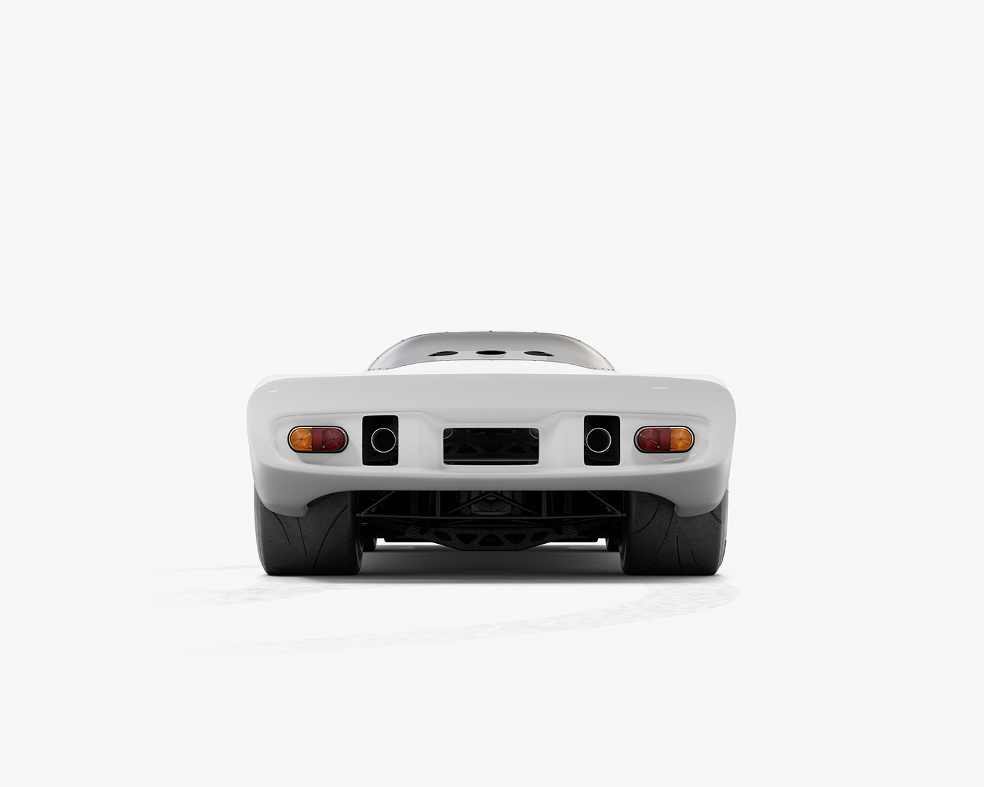 Sports car，cgi，pure white，