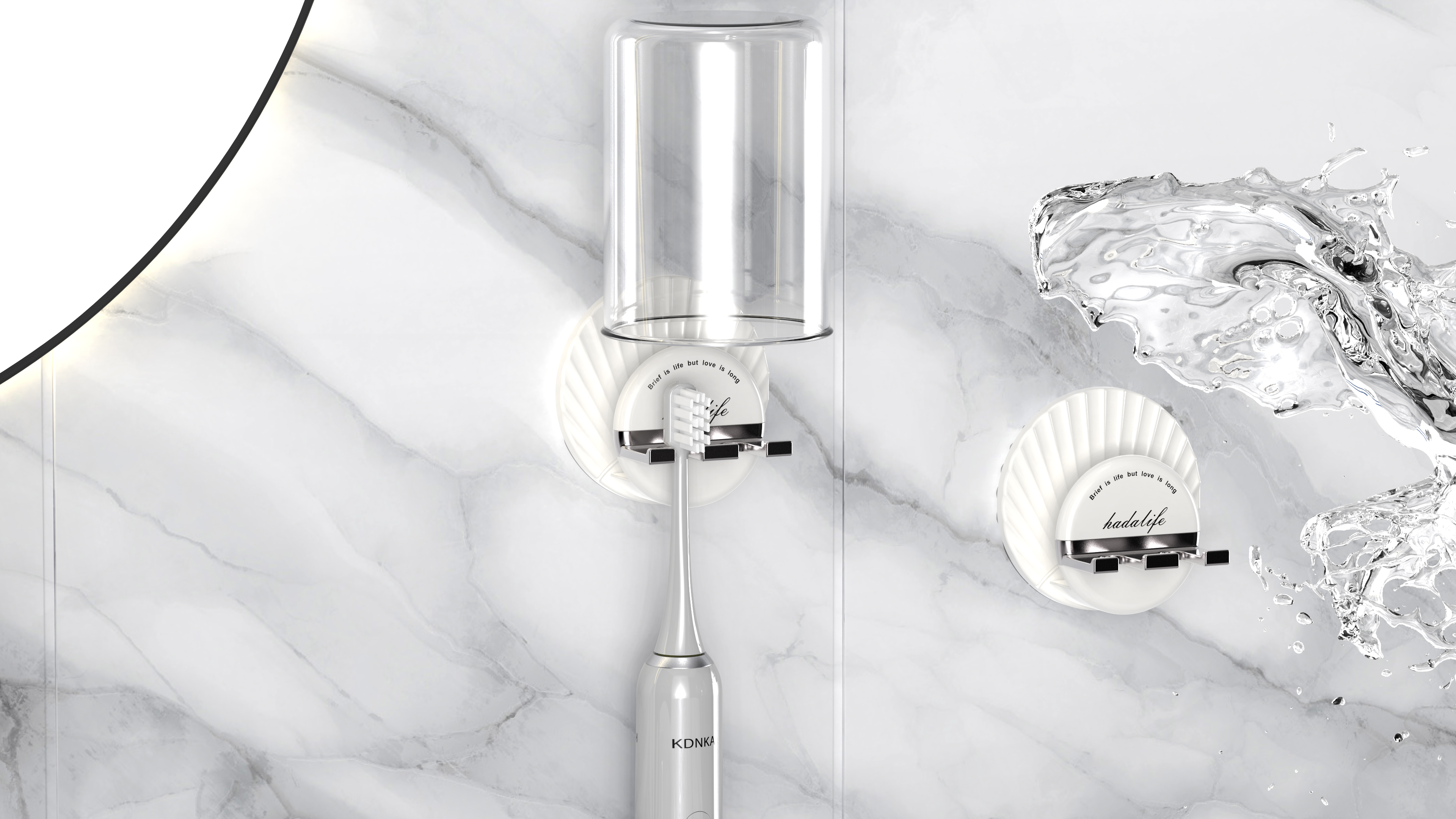 Toothbrush cup holder，Single Cup Toothbrush Cup Holder，Light luxury，science and technology，