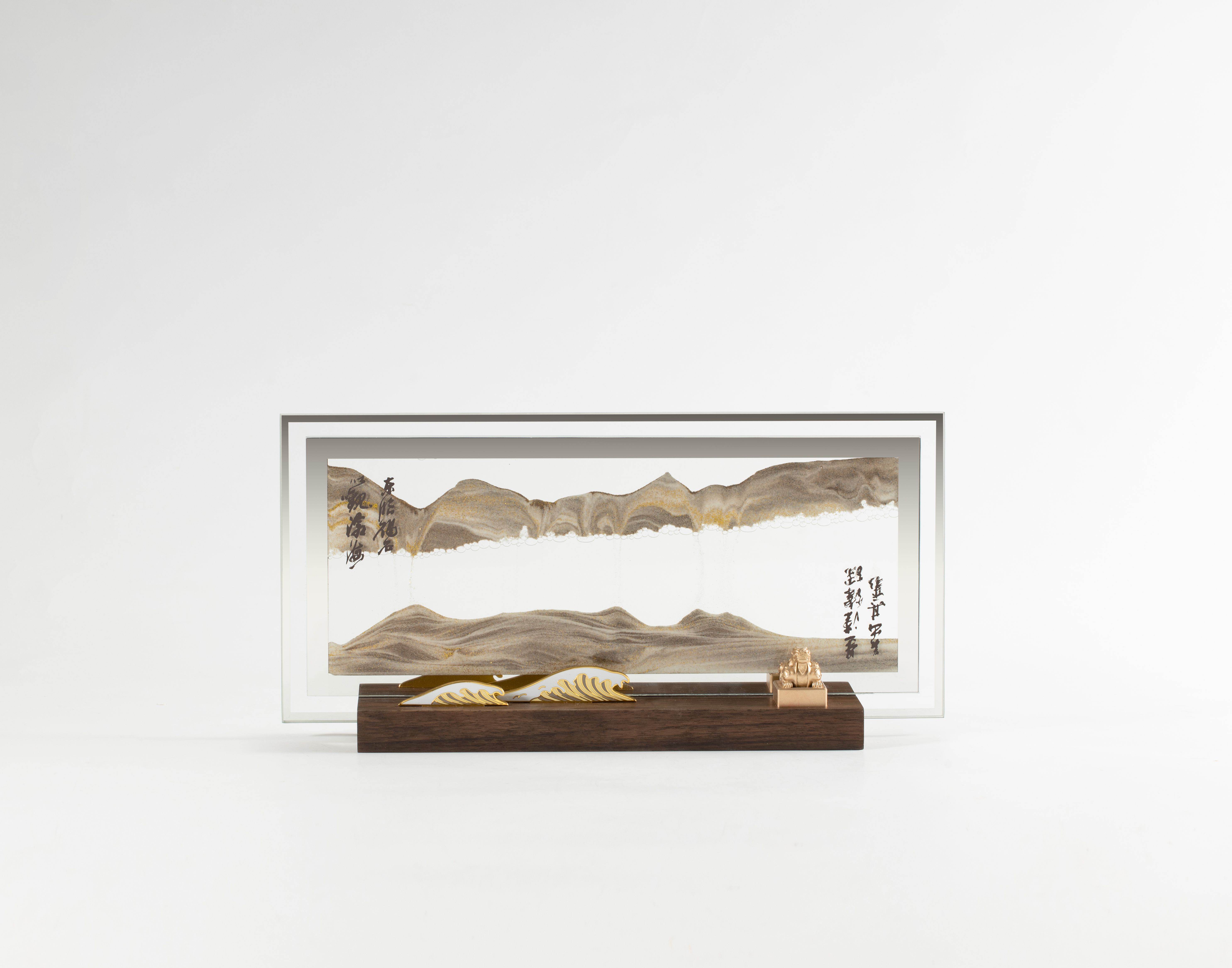 Red deer，Cultural creation，quicksand painting，hourglass，Xiling Printing Society，