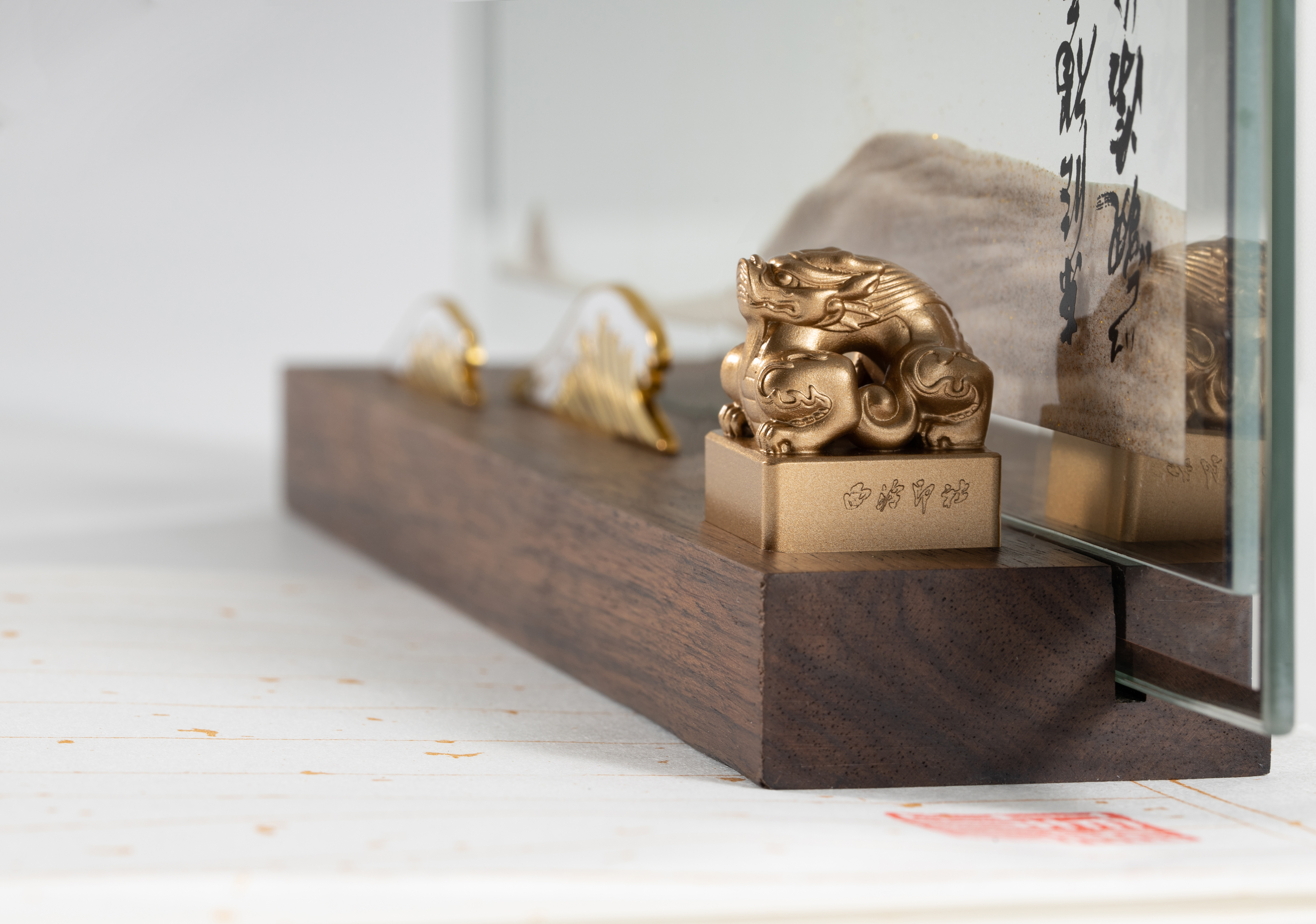 Red deer，Cultural creation，quicksand painting，hourglass，Xiling Printing Society，