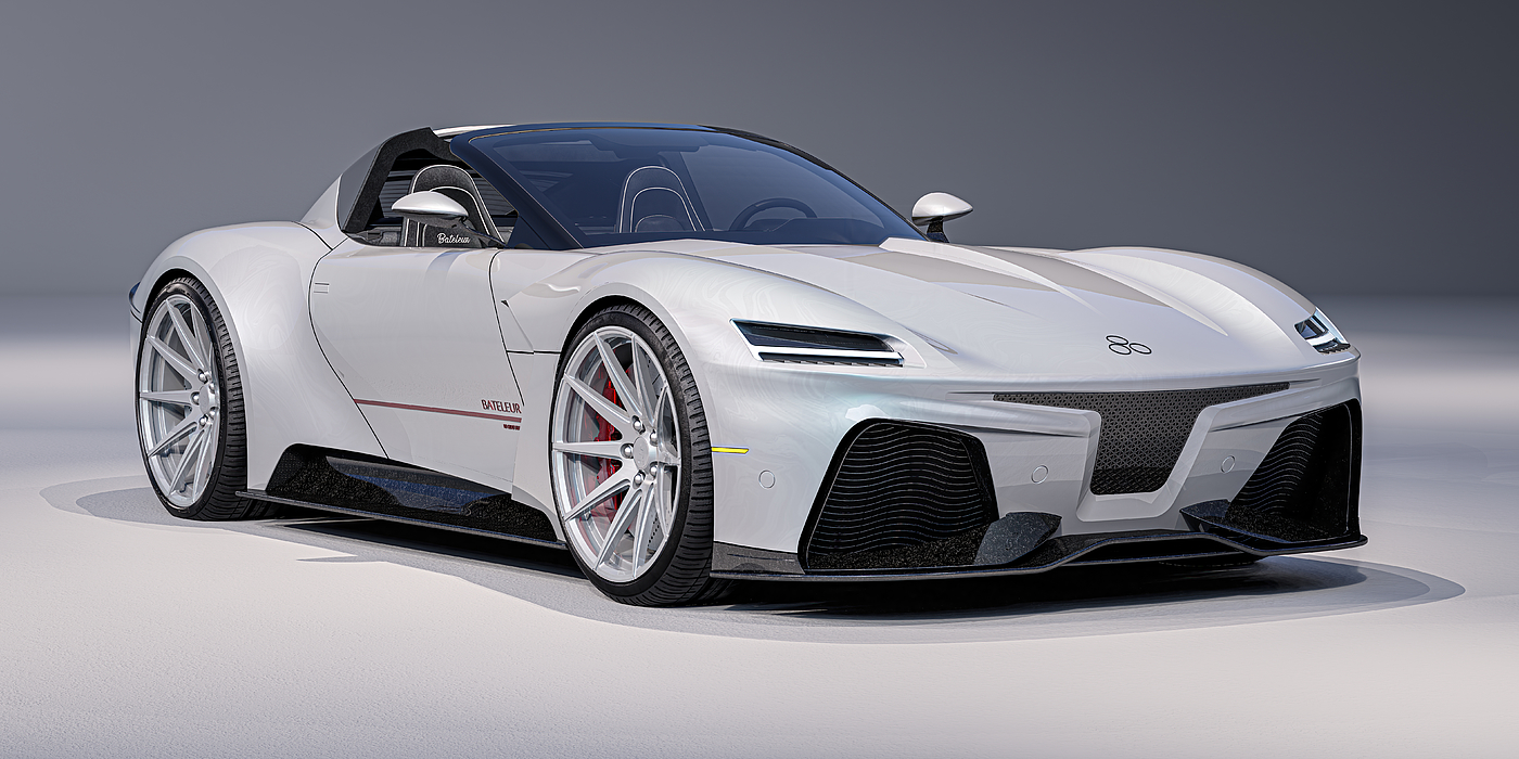 Design，conceptual design，Render，automobile，Sports car，Spyde，