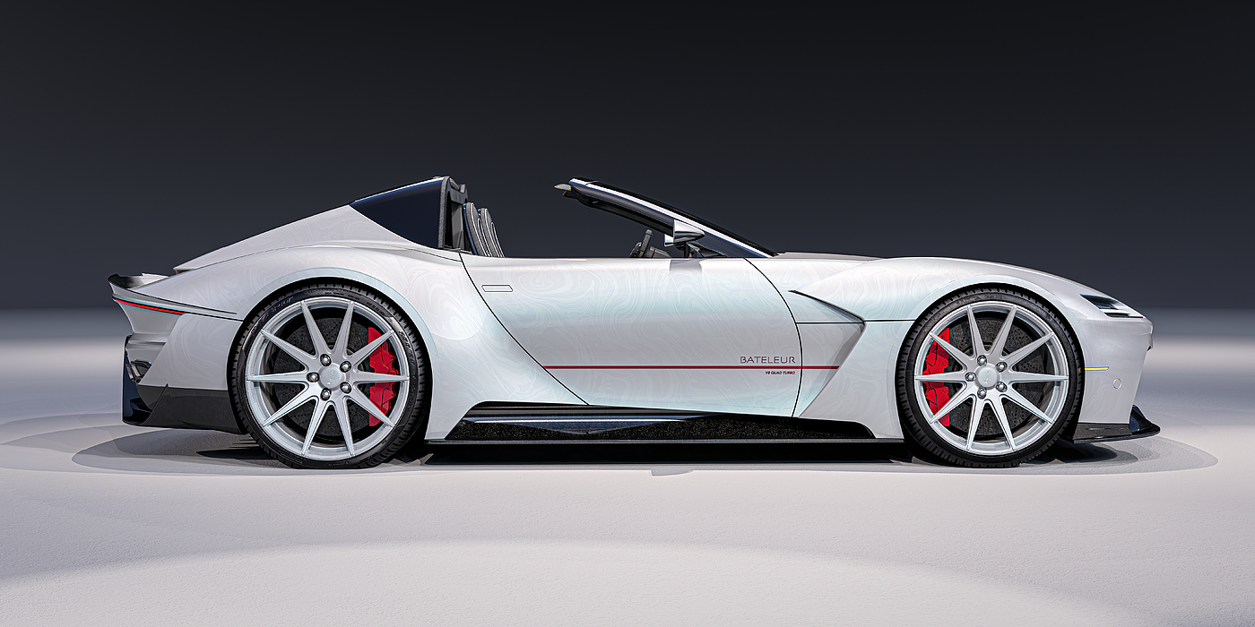Design，conceptual design，Render，automobile，Sports car，Spyde，