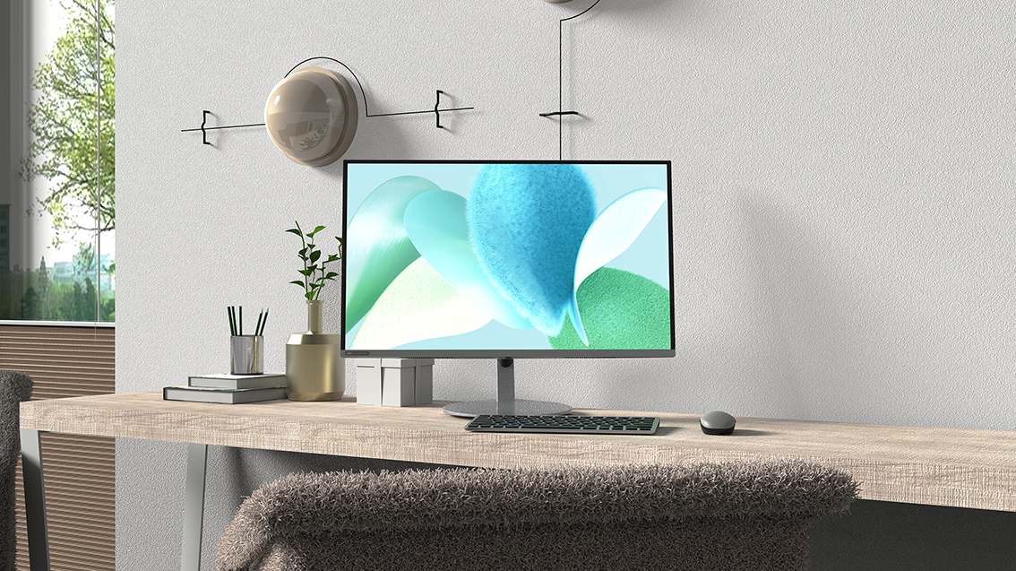 empty mountain base，monitor，Minimalist，