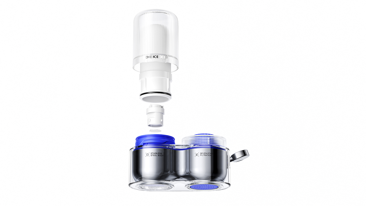 DEKEXI，Water purifier，Clean faucet，product design，industrial design，Kitchen supplies，Housewear & Furnishings，online retailers，