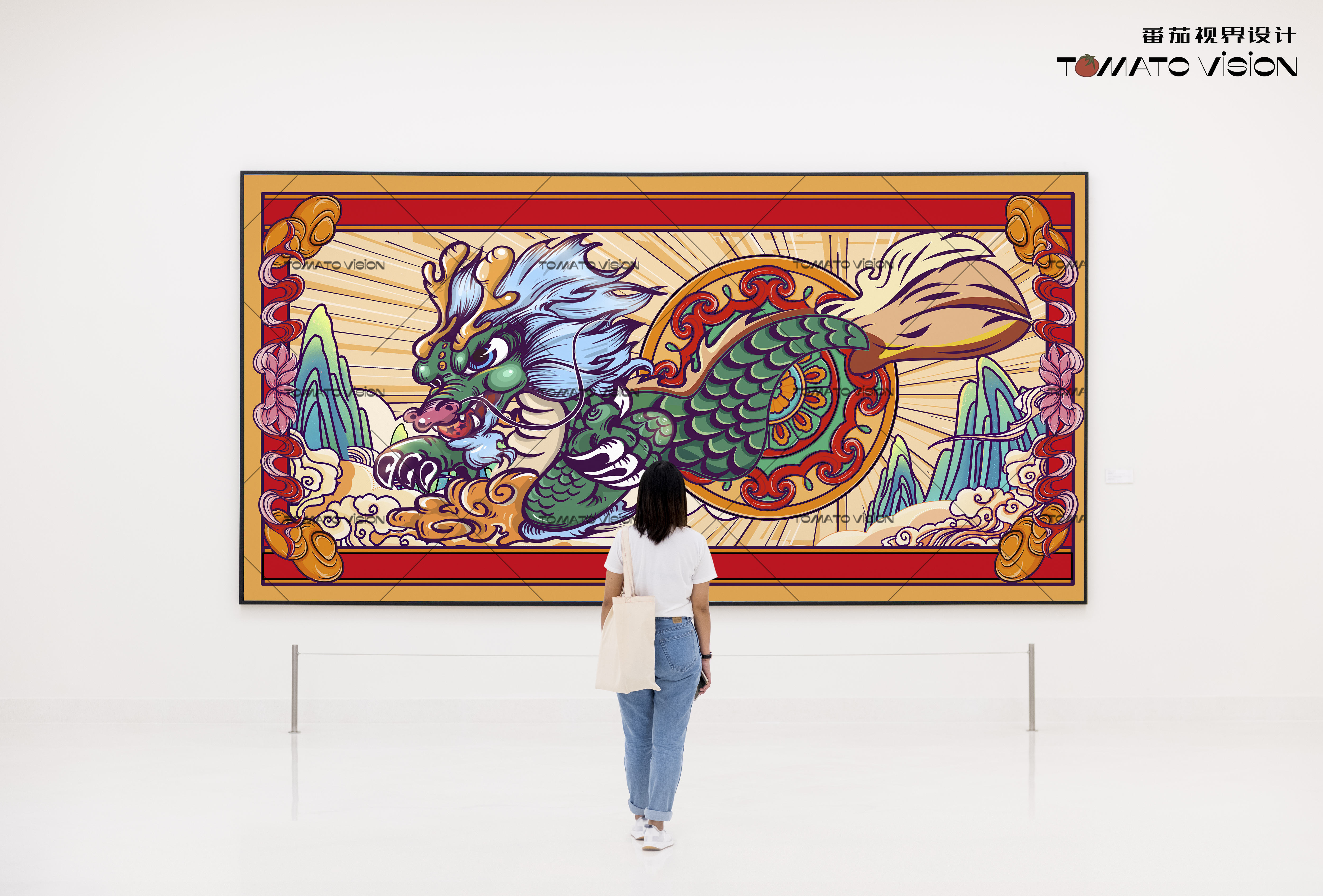 2024，Loong，National tide，Illustration，