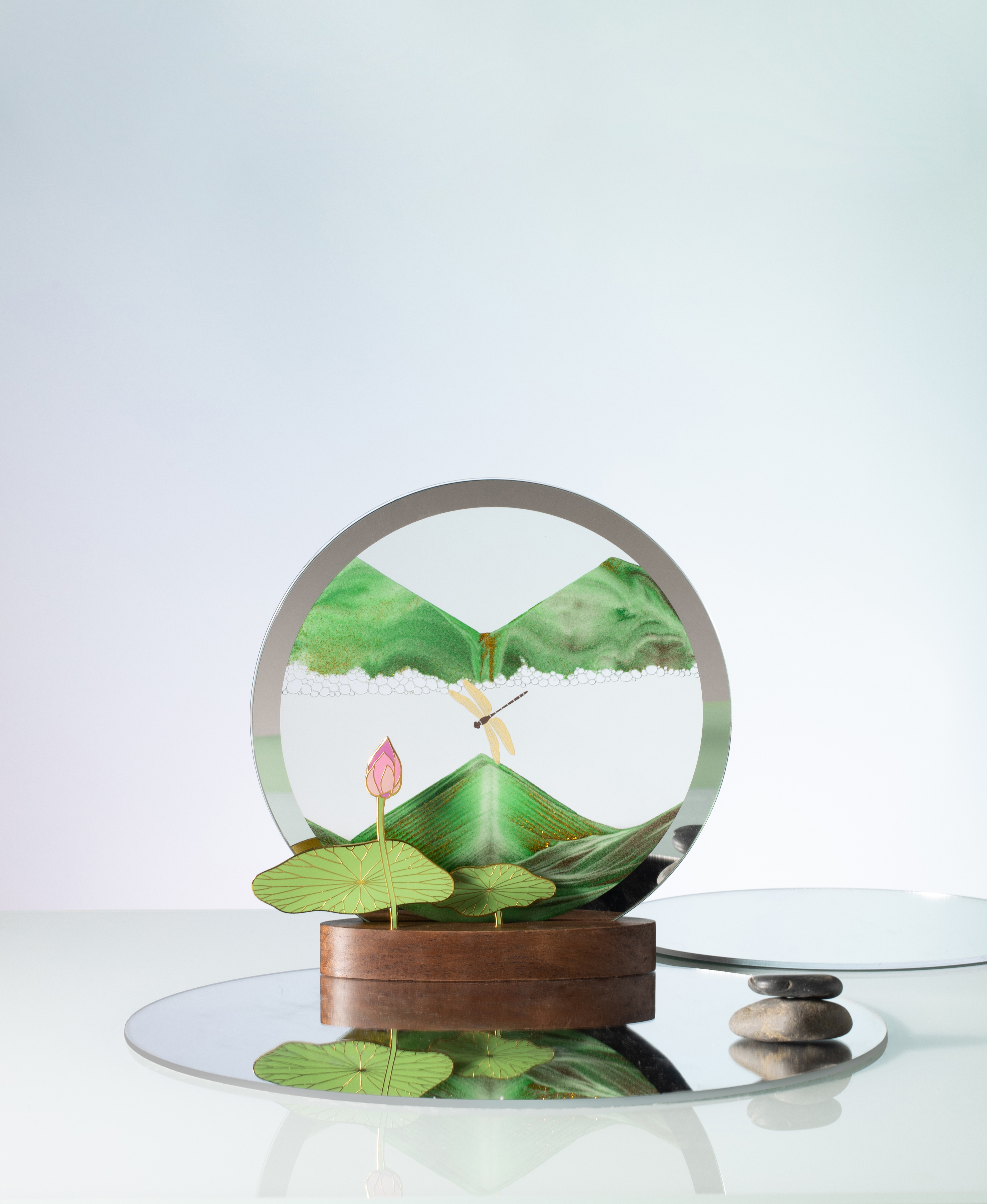 Red deer，quicksand painting，Chinese style，Cultural creation，