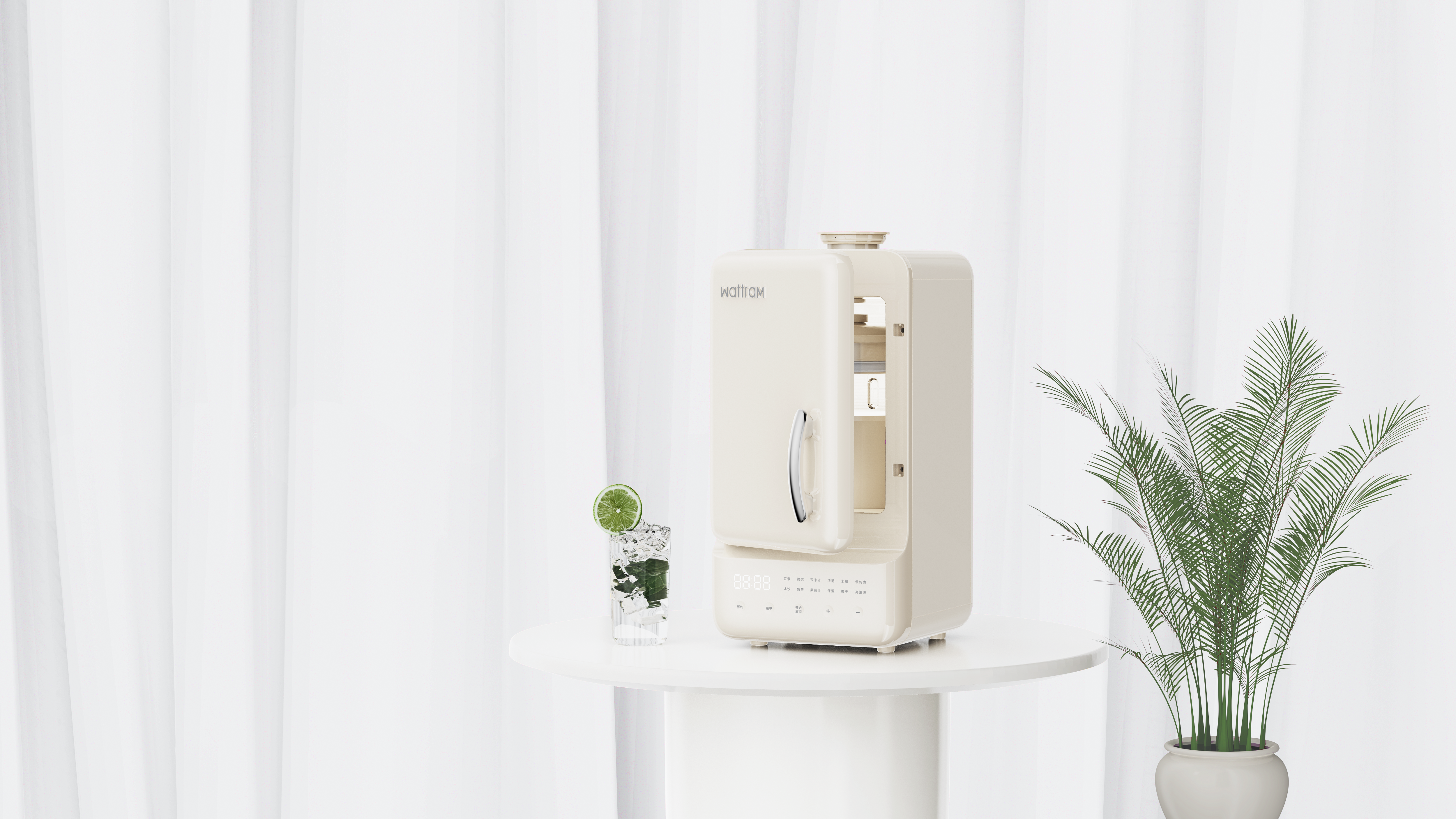 industrial design，product design，small home appliances，Logo design，sample reels，Product rendering，Wall breaker，Design，