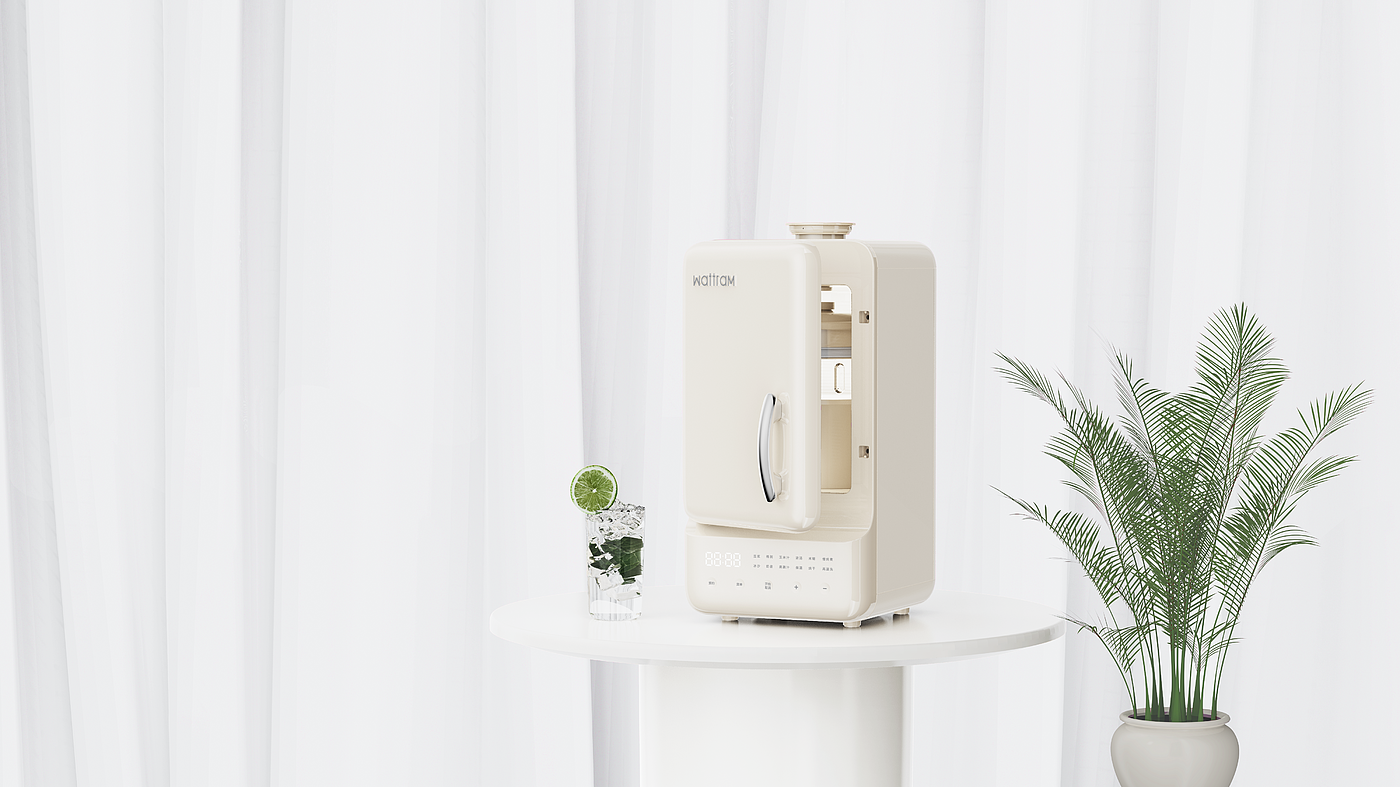 industrial design，product design，small home appliances，Logo design，sample reels，Product rendering，Wall breaker，Design，