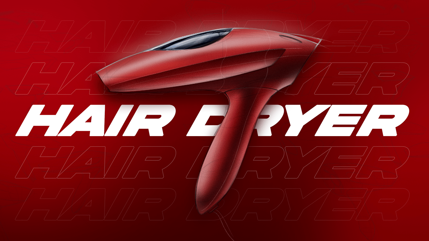 hair drier，Ferrari，conceptual design，