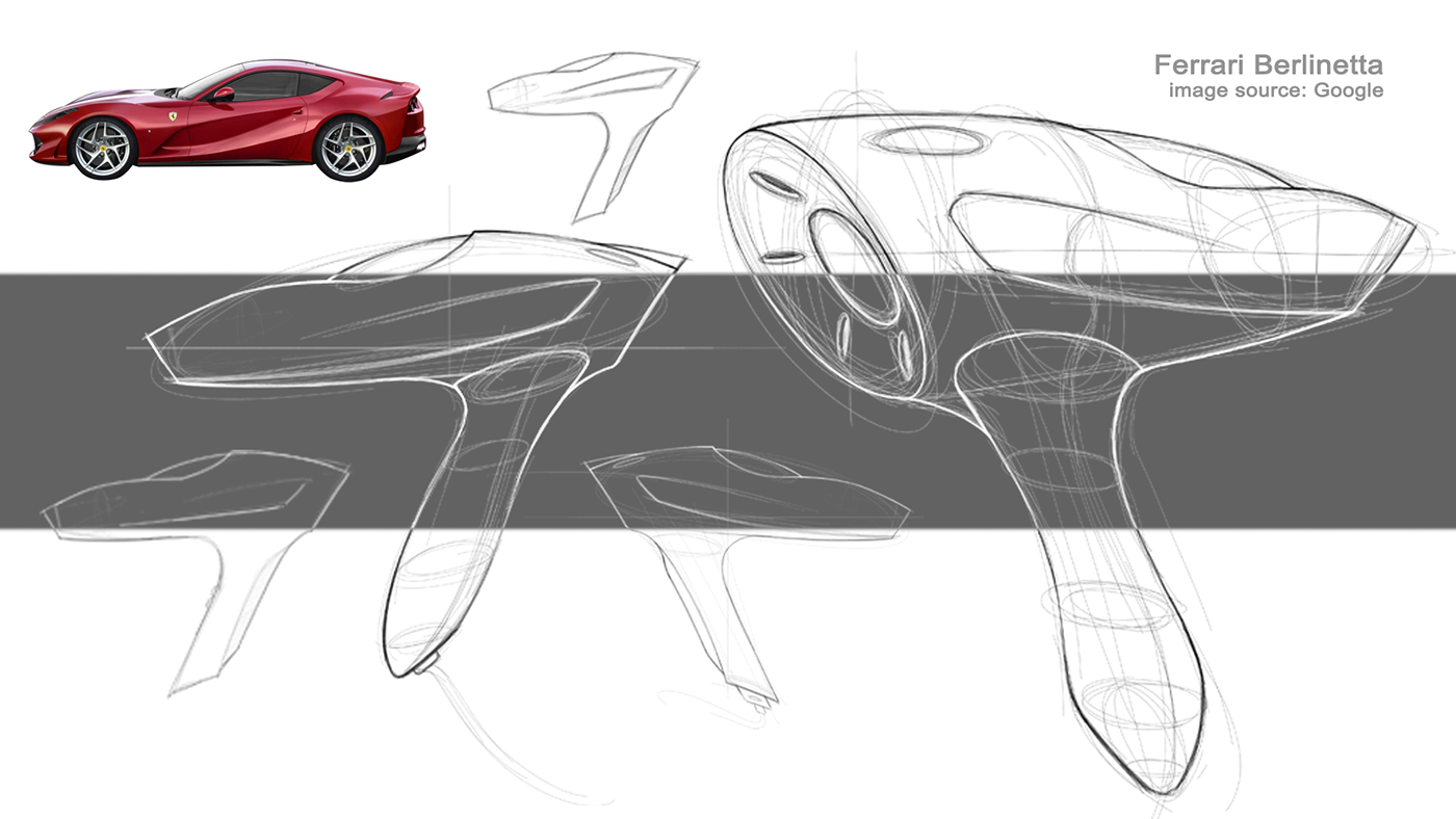 hair drier，Ferrari，conceptual design，