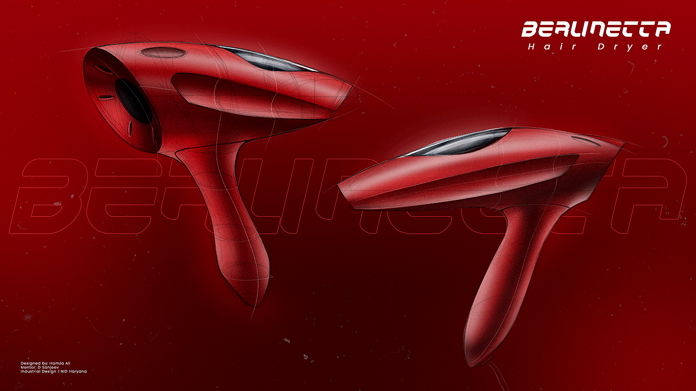 hair drier，Ferrari，conceptual design，