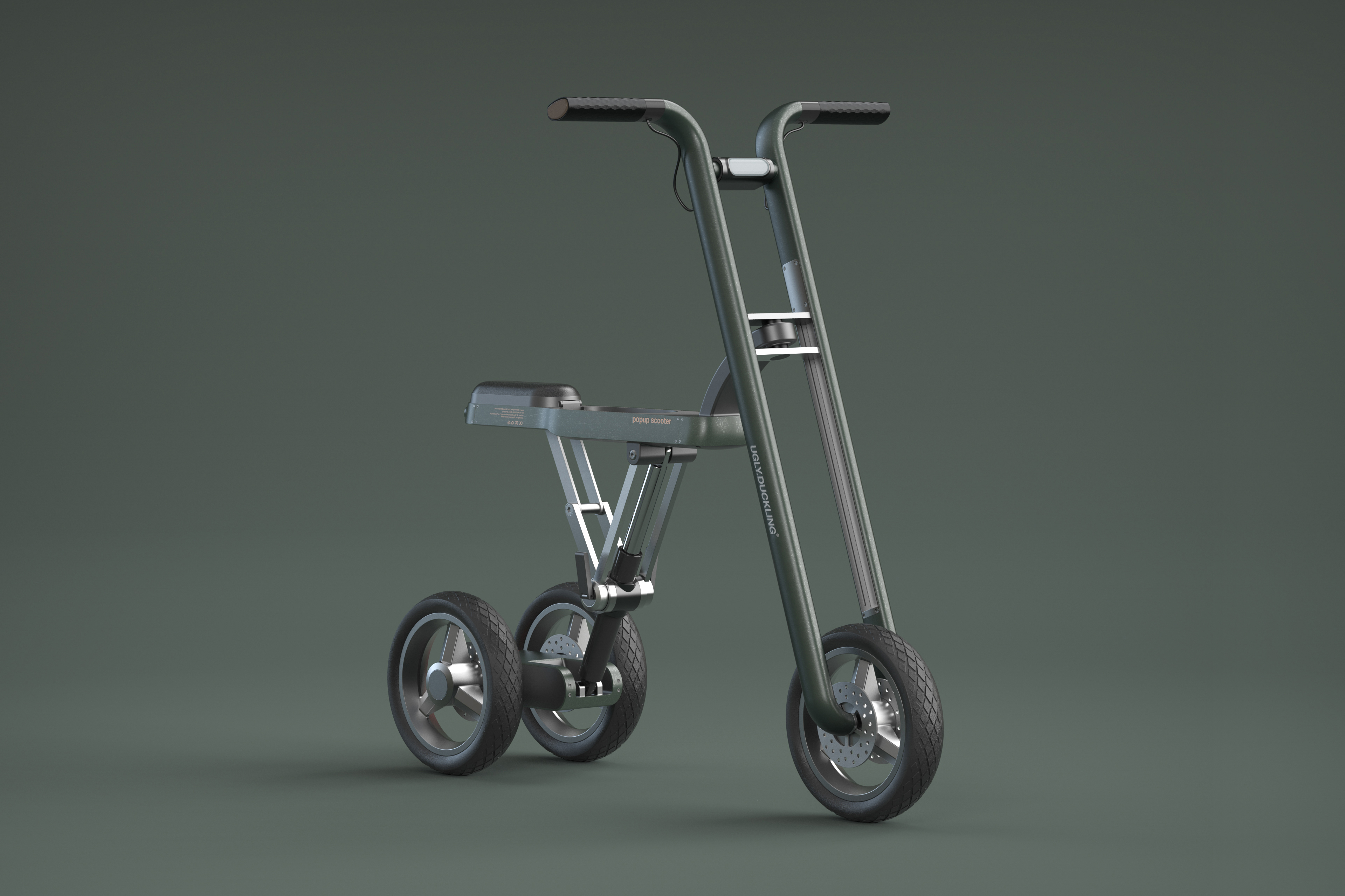 Scooter，industrial design，Scooter，Bicycle，3d，