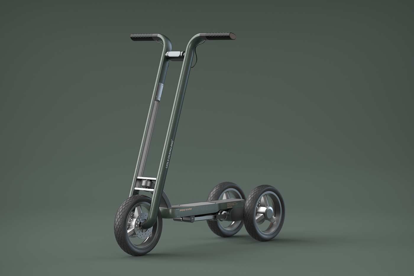 踏板车，工业设计，Scooter，自行车，3d，