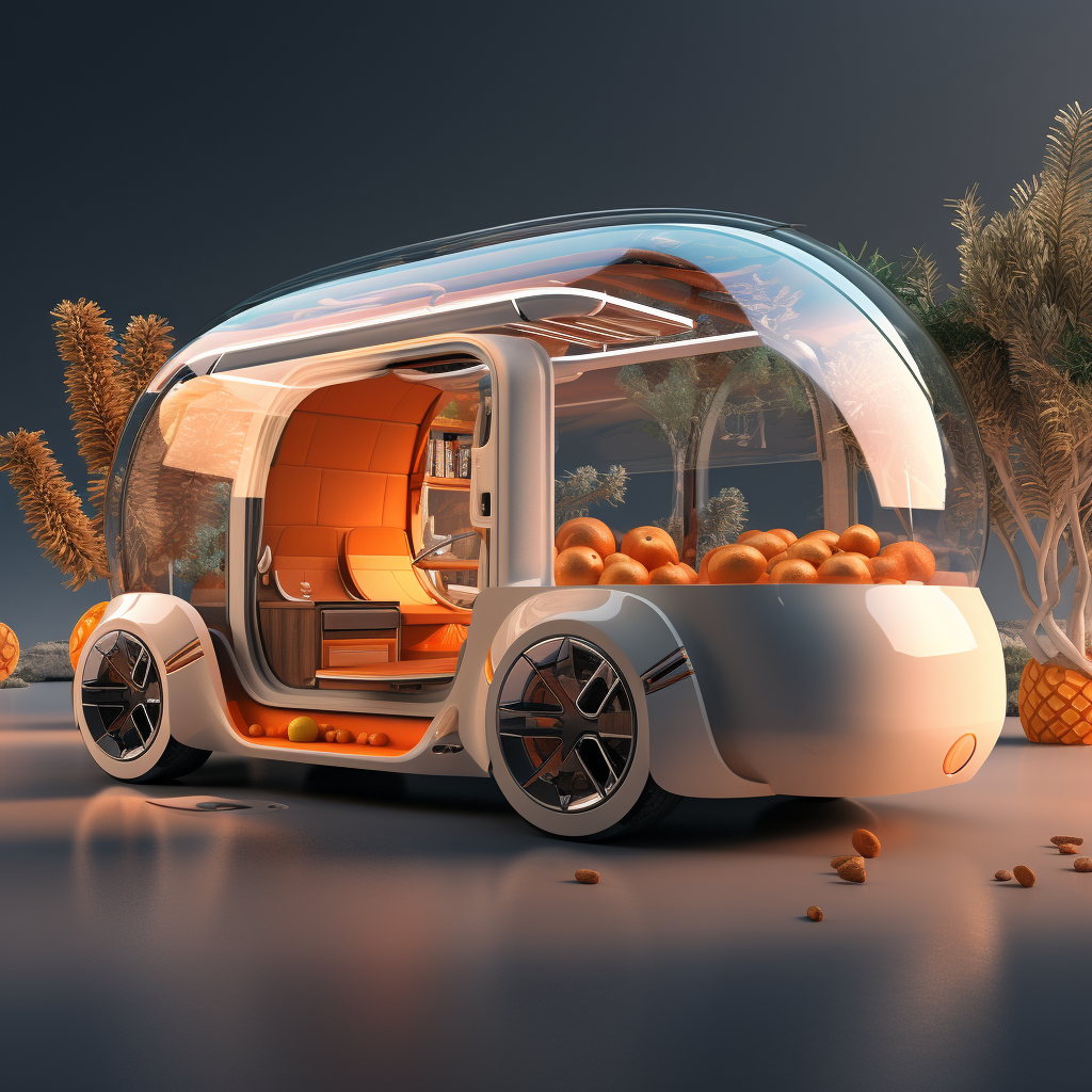 Outdoor RV, Camping Essential, Concept Dining Car，