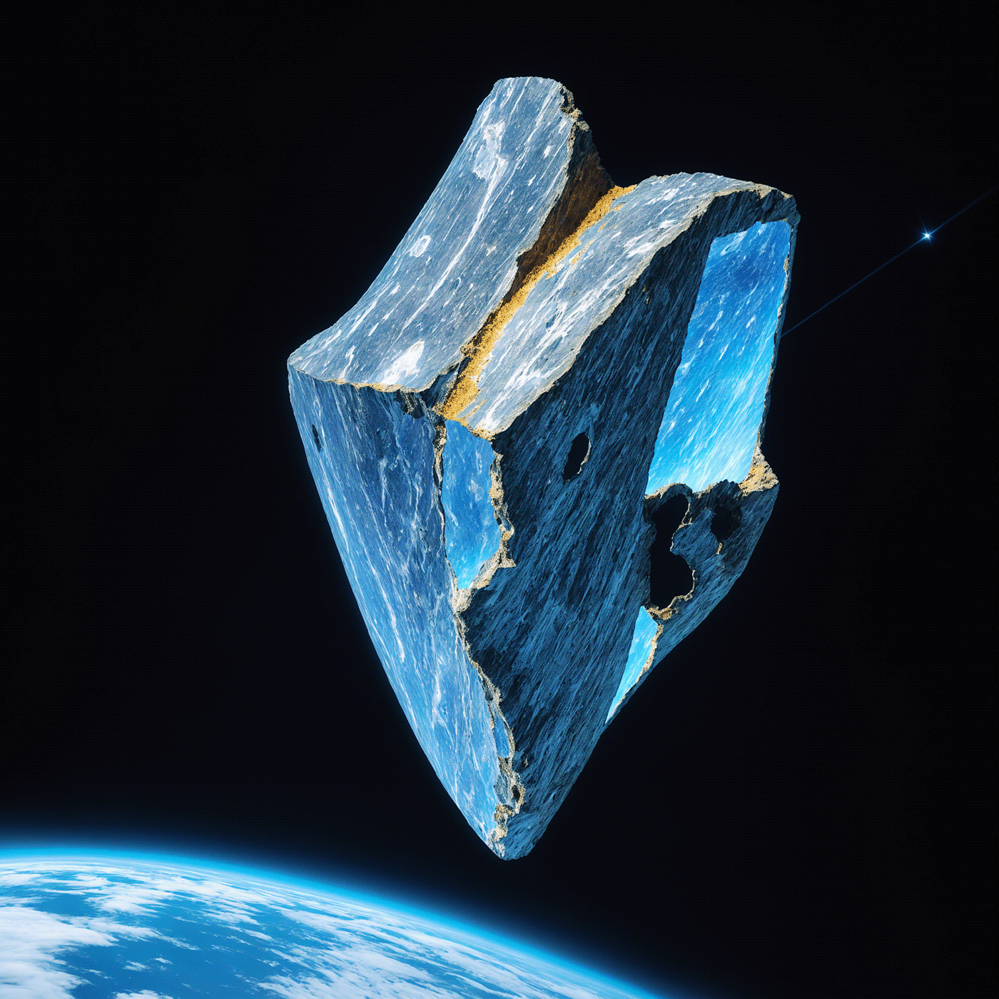 Digital art，mineral，Digital Painting，conceptual design，