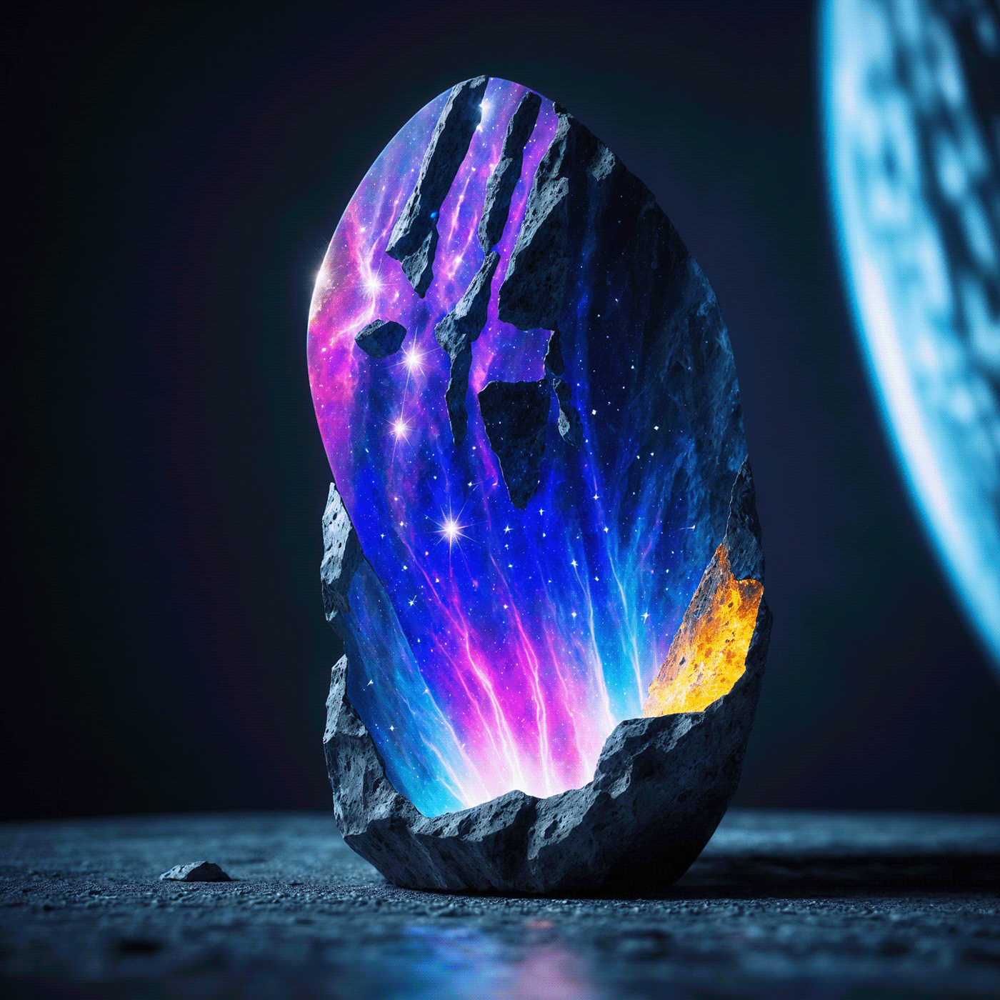 Digital art，mineral，Digital Painting，conceptual design，